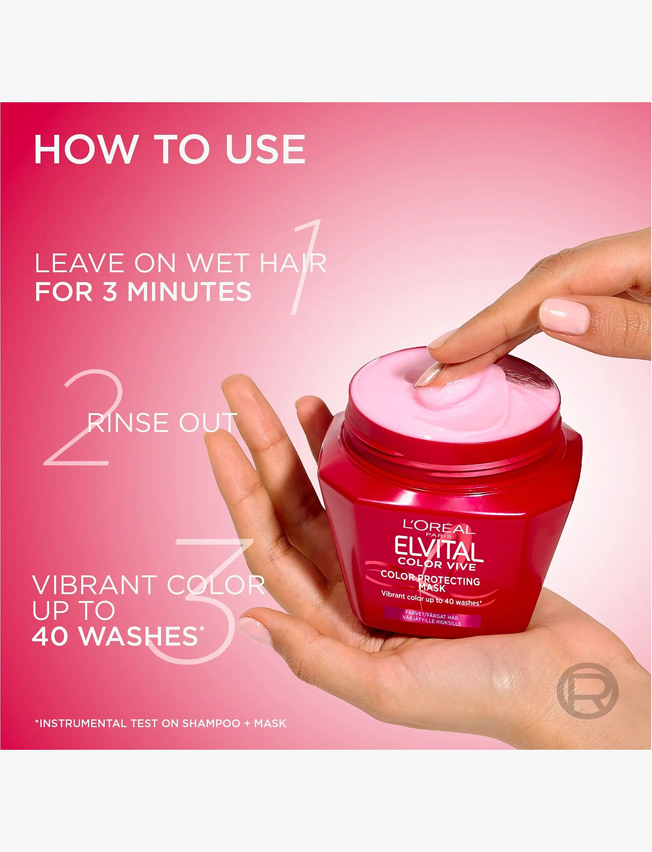 L'Oréal Paris - L'Oréal Paris Elvital Color Vive Hair Mask for colored hair 400 ml - juuksemaskid - no colour - 3