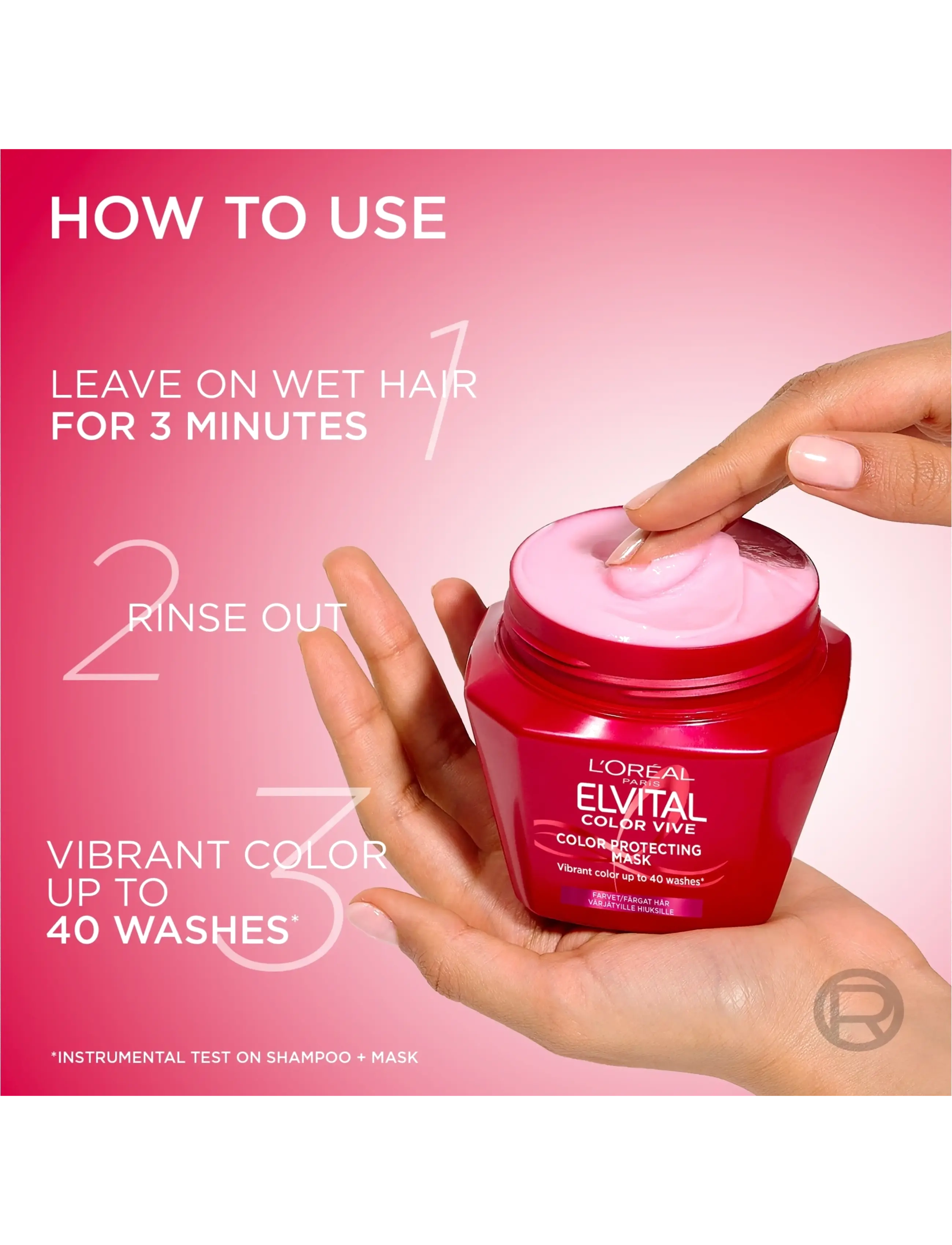 L'Oréal Paris - L'Oréal Paris Elvital Color Vive Hair Mask for colored hair 400 ml - hårkur - no colour - 3