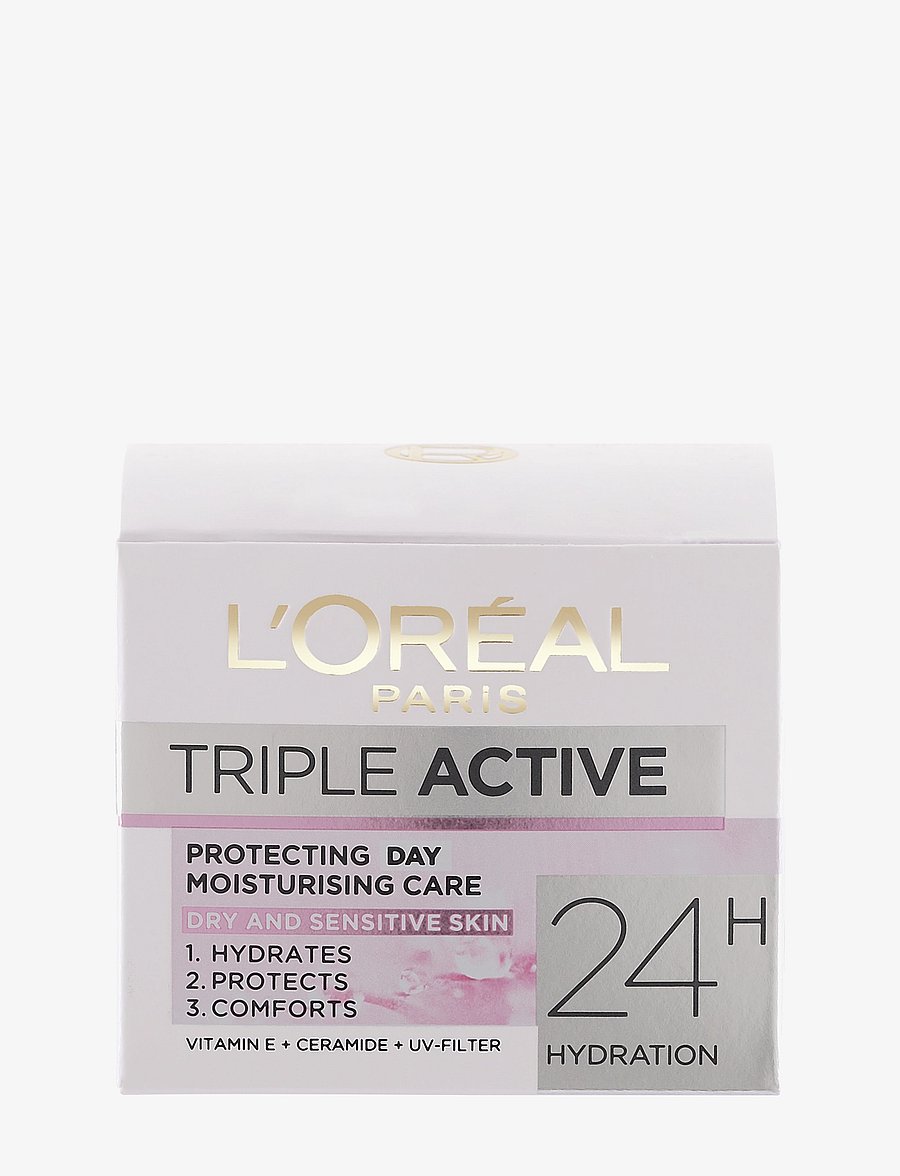 L'Oréal Paris - L'Oréal Paris Triple Active Day Cream for dry skin 50 ml - dagcremer - clear - 1