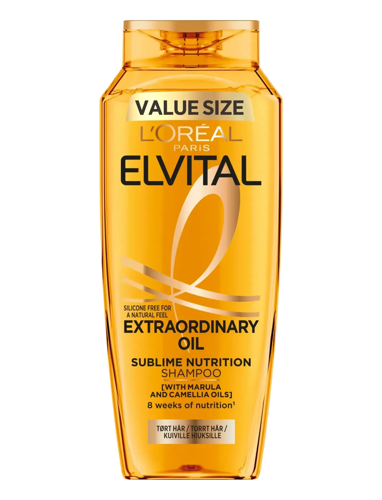 L'Oréal Paris Elvital Extraordinary Oil Shampoo For Dry Hair 400 Ml, Shampoo, Nude, Str: 400 ml