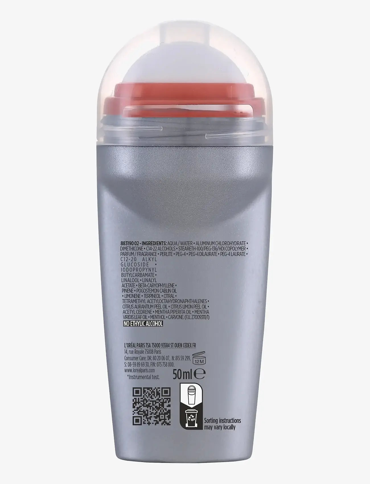 L'Oréal Paris - L'Oréal Paris Men Expert Fresh Extreme 48H Anti-Perspirant Deodorant Roll On for normal skin 50 ml - clear - 1