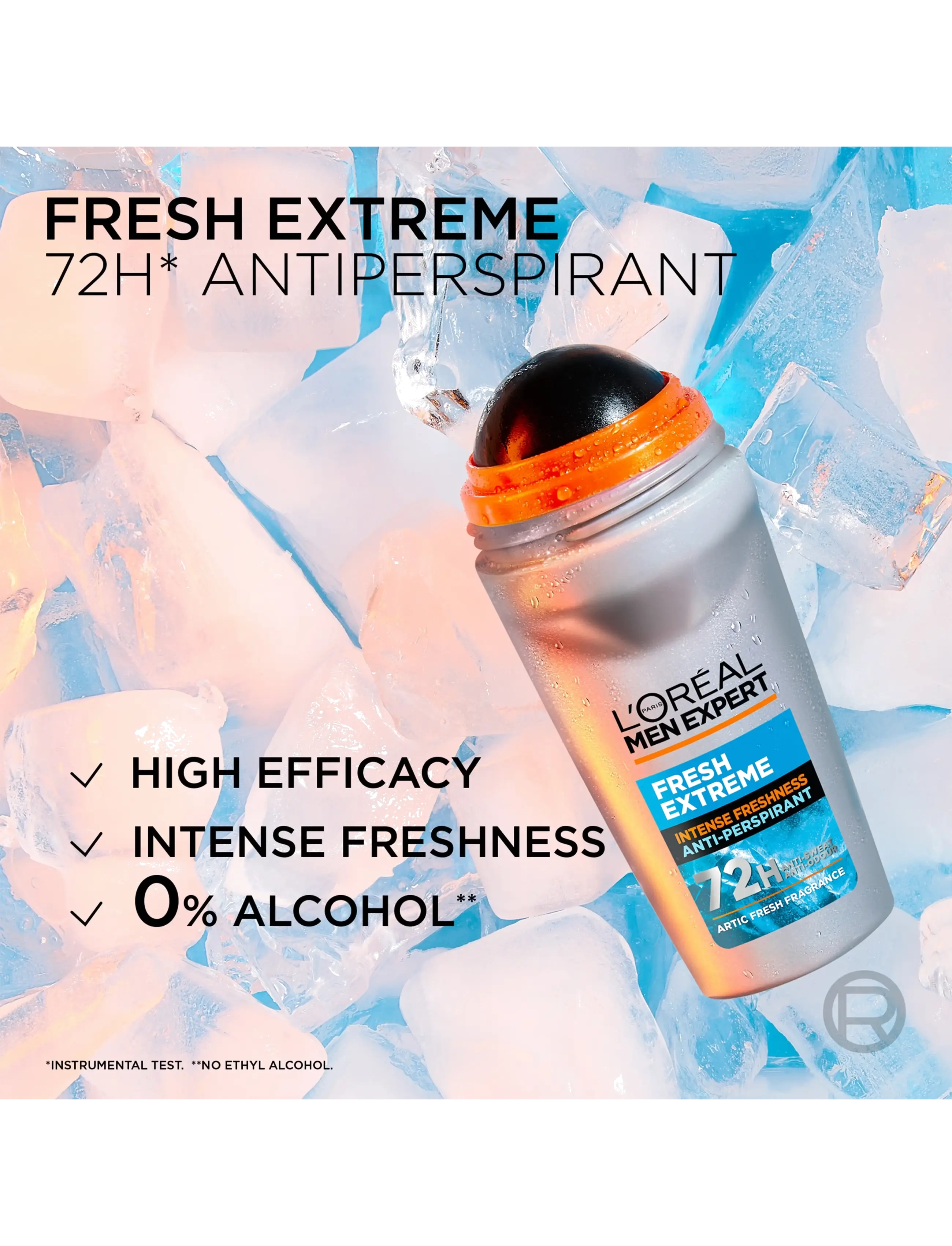 L'Oréal Paris - L'Oréal Paris Men Expert Fresh Extreme 48H Anti-Perspirant Deodorant Roll On for normal skin 50 ml - laveste priser - clear - 4