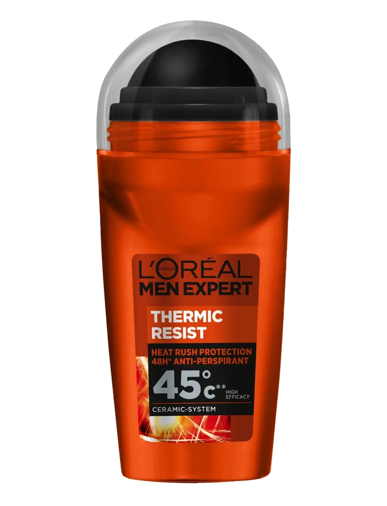 L'Oréal Paris Men Expert Thermic Resist Heat Protection 48H Anti-Perspirant Deodorant Roll On 50 Ml, Roll-on, Nude, Str: 50 ml