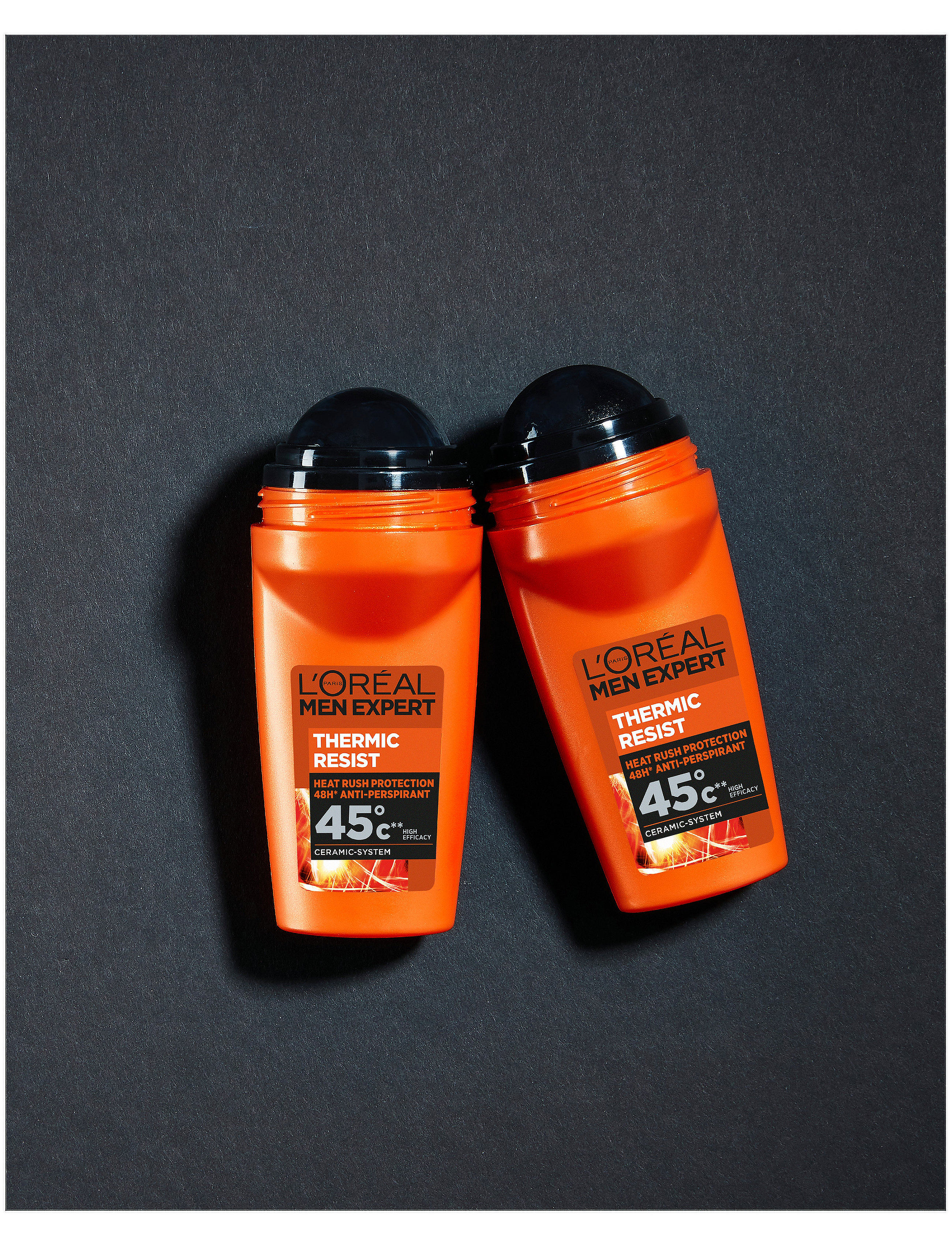 L'Oréal Paris - Men Expert Thermic Resist Heat Protection 48H Anti-Perspirant Deodorant Roll On 50 ml - roll on deoer - clear - 2