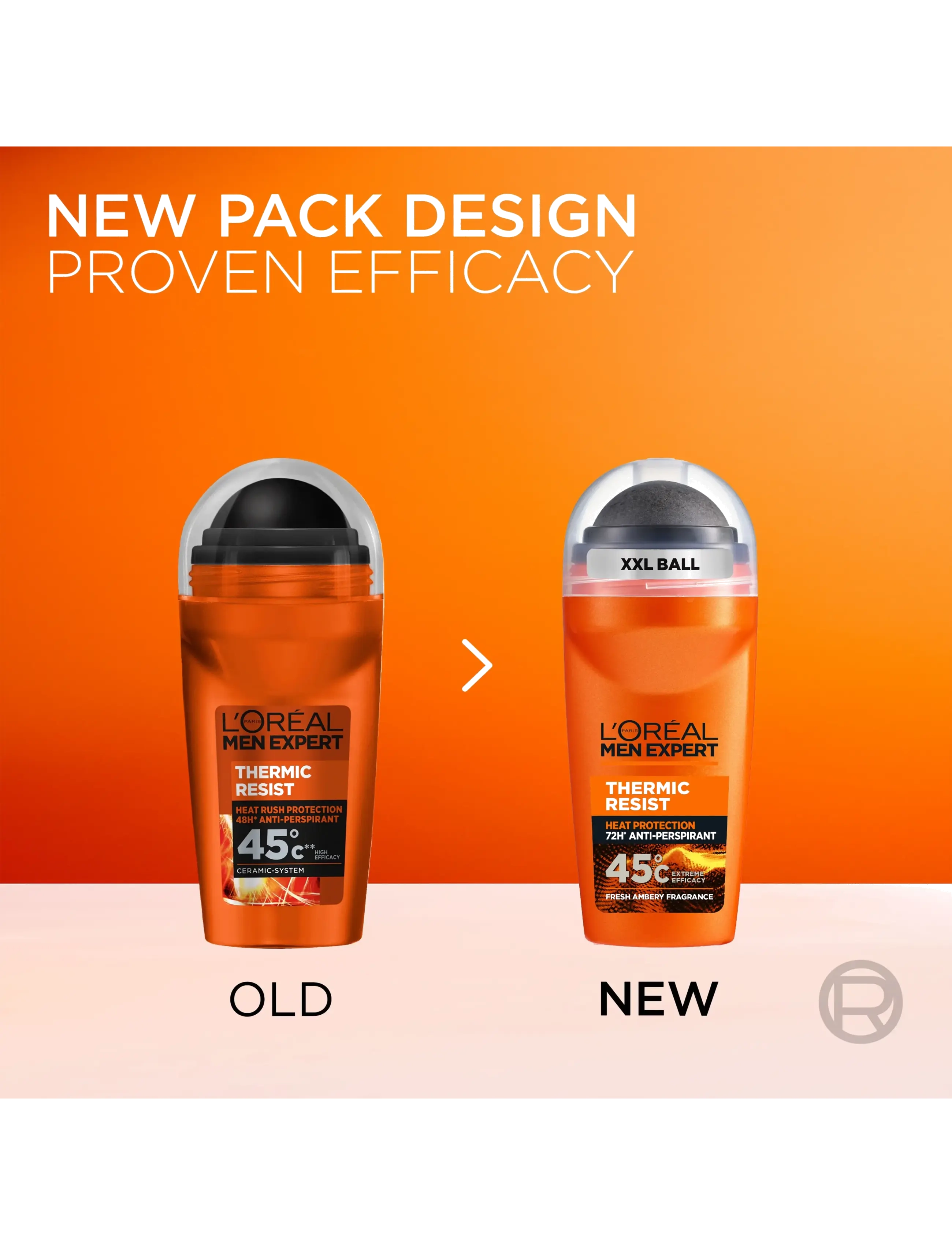 L'Oréal Paris - Men Expert Thermic Resist Heat Protection 48H Anti-Perspirant Deodorant Roll On 50 ml - deo roll-on - clear - 4