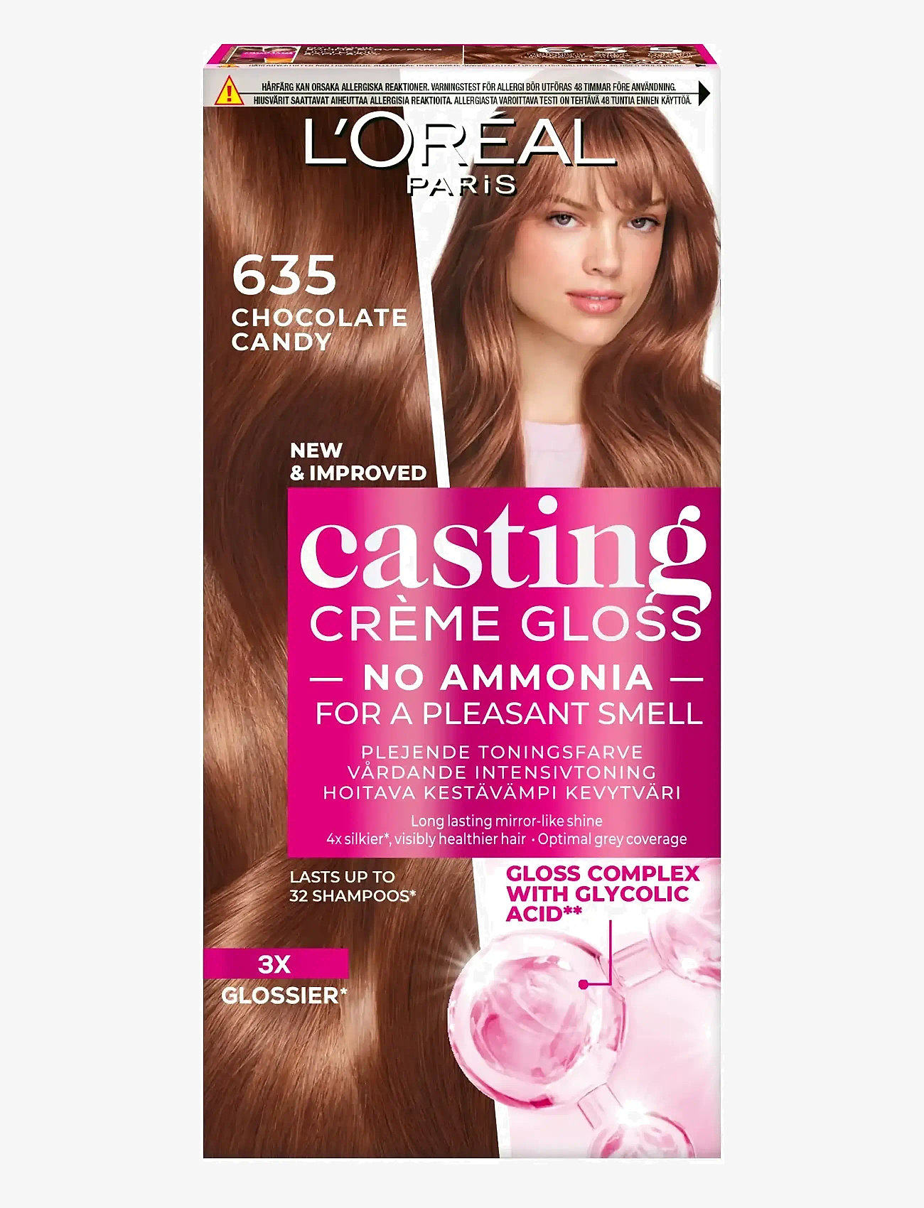 L'Oréal Paris - L'Oréal Paris Casting Creme Gloss 635 Chocolate Bonbon - permanent hårfärg - 635 - 0