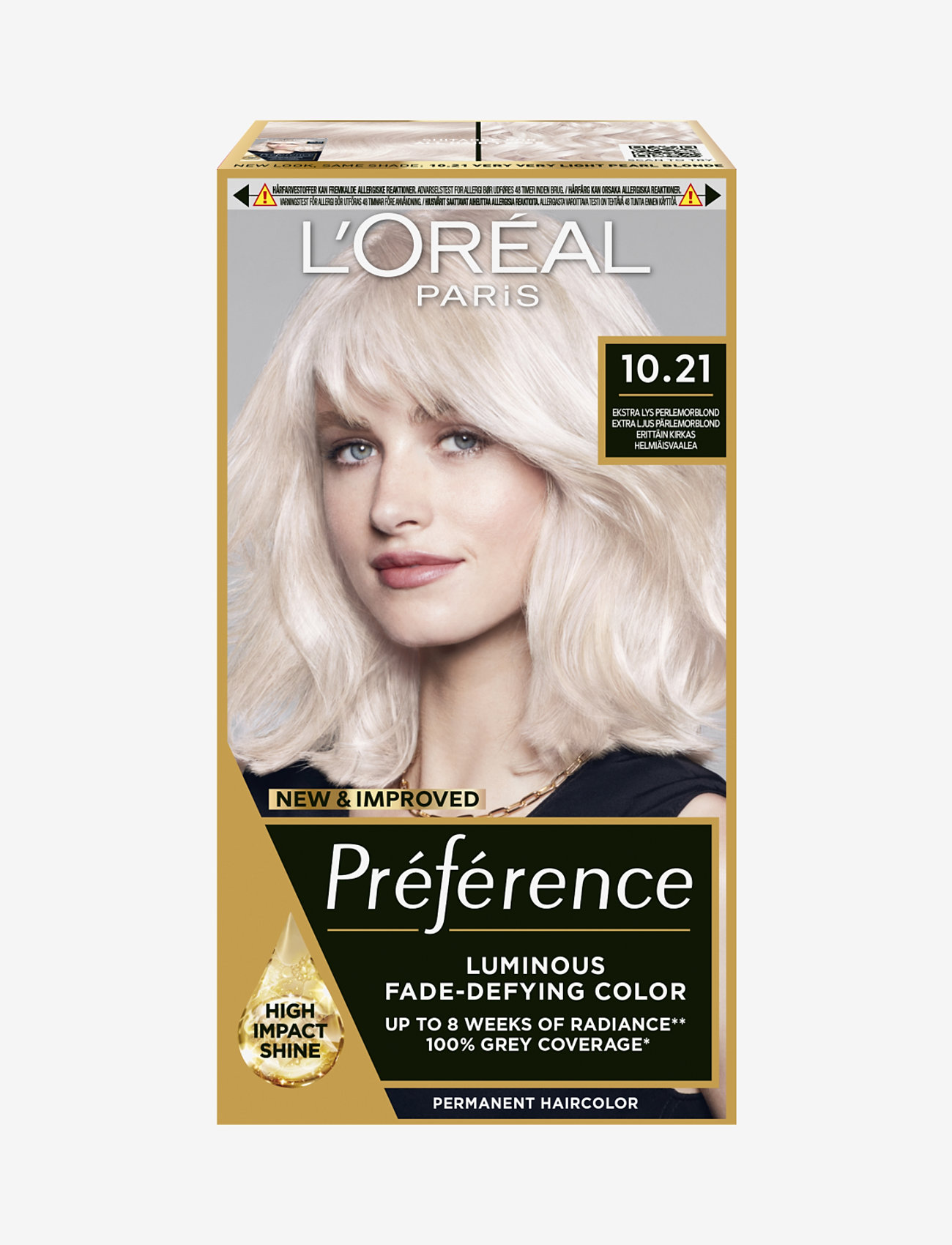 L'Oréal Paris - L'Oréal Paris Préférence 10,21 Stockholm - permanent hårfarve - 21 stockholm - 0
