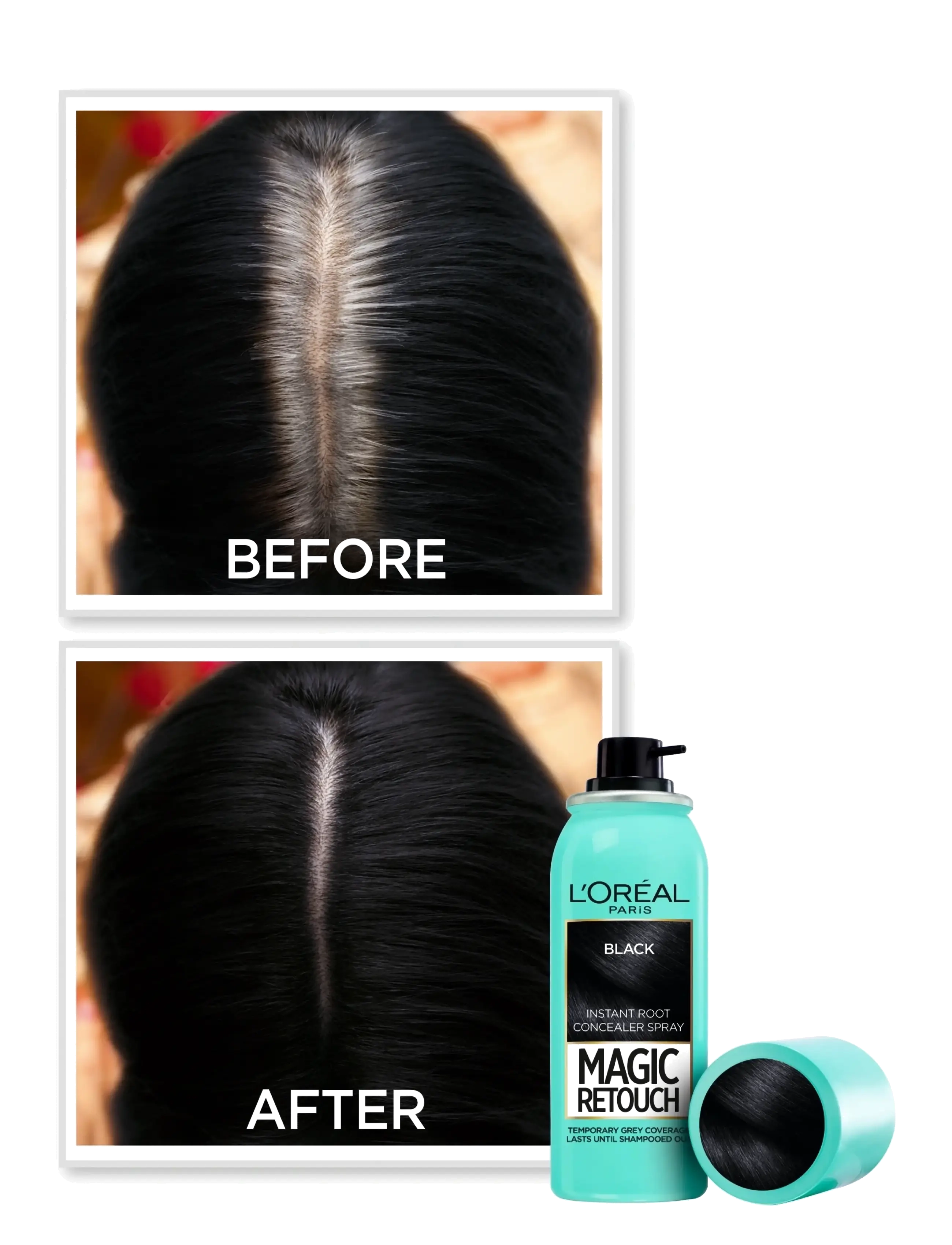 L'Oréal Paris - L'Oréal Paris Magic Retouch Spray 1 Black 75ml - no colour - 5