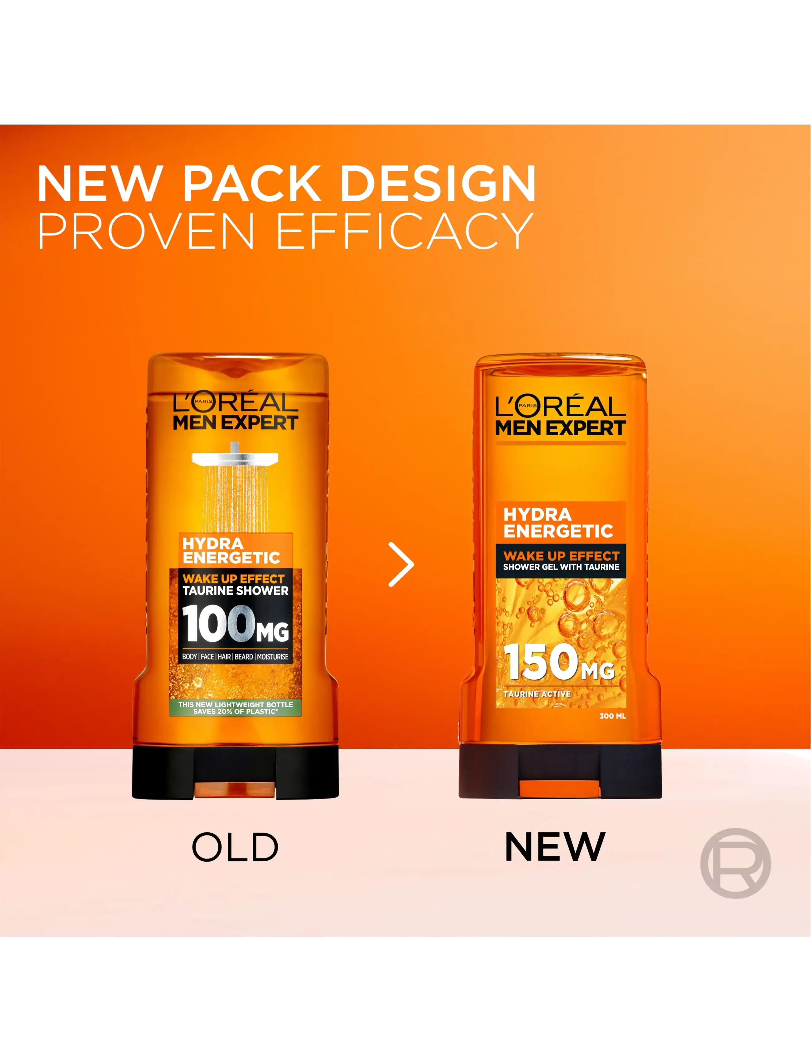 L'Oréal Paris - L'Oréal Paris Men Expert Hydra Energetic Wake Up Effect Shower Gel for normal skin 300 ml - shower gels - hydra energetic wake up effect with taurine - 1