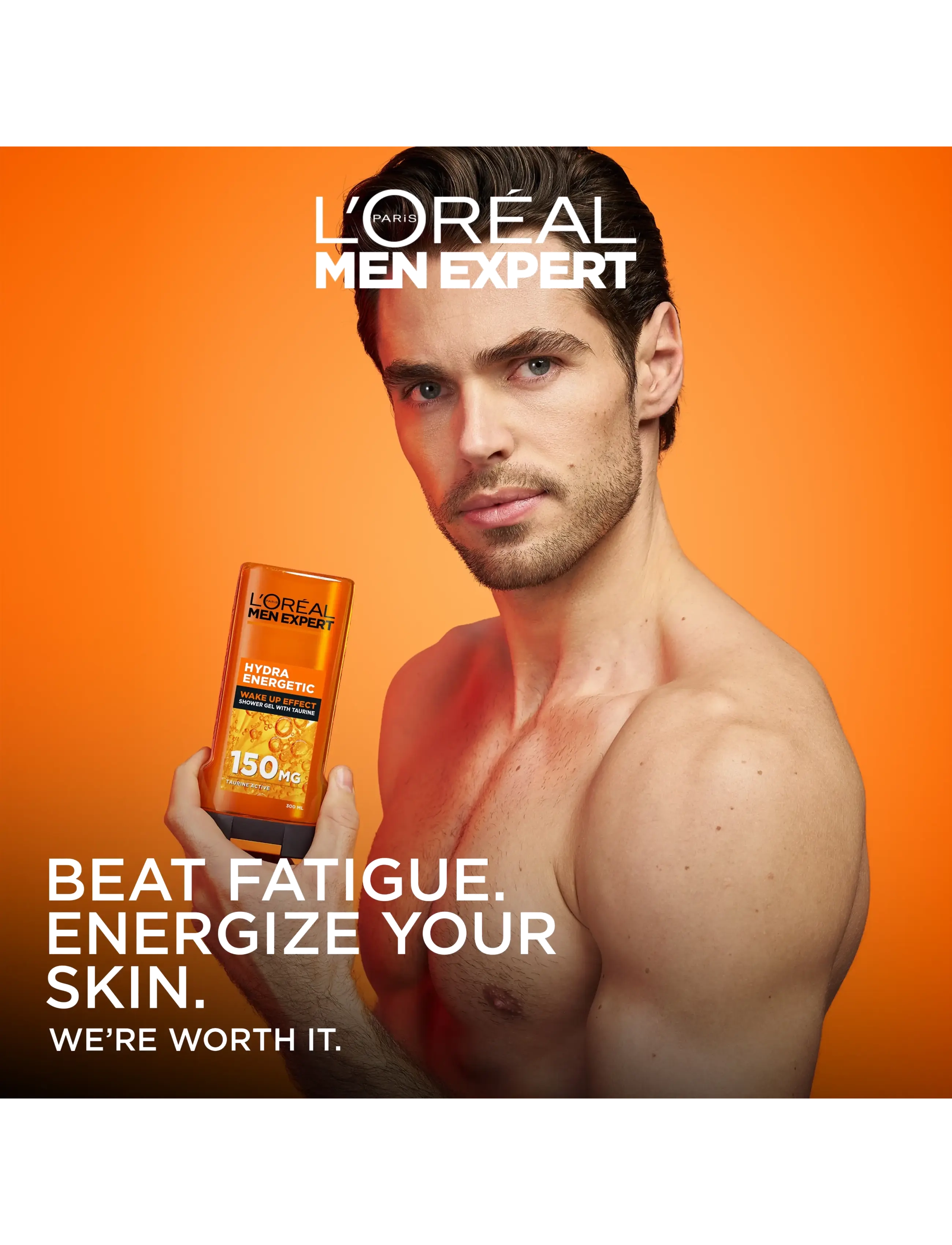L'Oréal Paris - L'Oréal Paris Men Expert Hydra Energetic Wake Up Effect Shower Gel for normal skin 300 ml - shower gels - hydra energetic wake up effect with taurine - 2