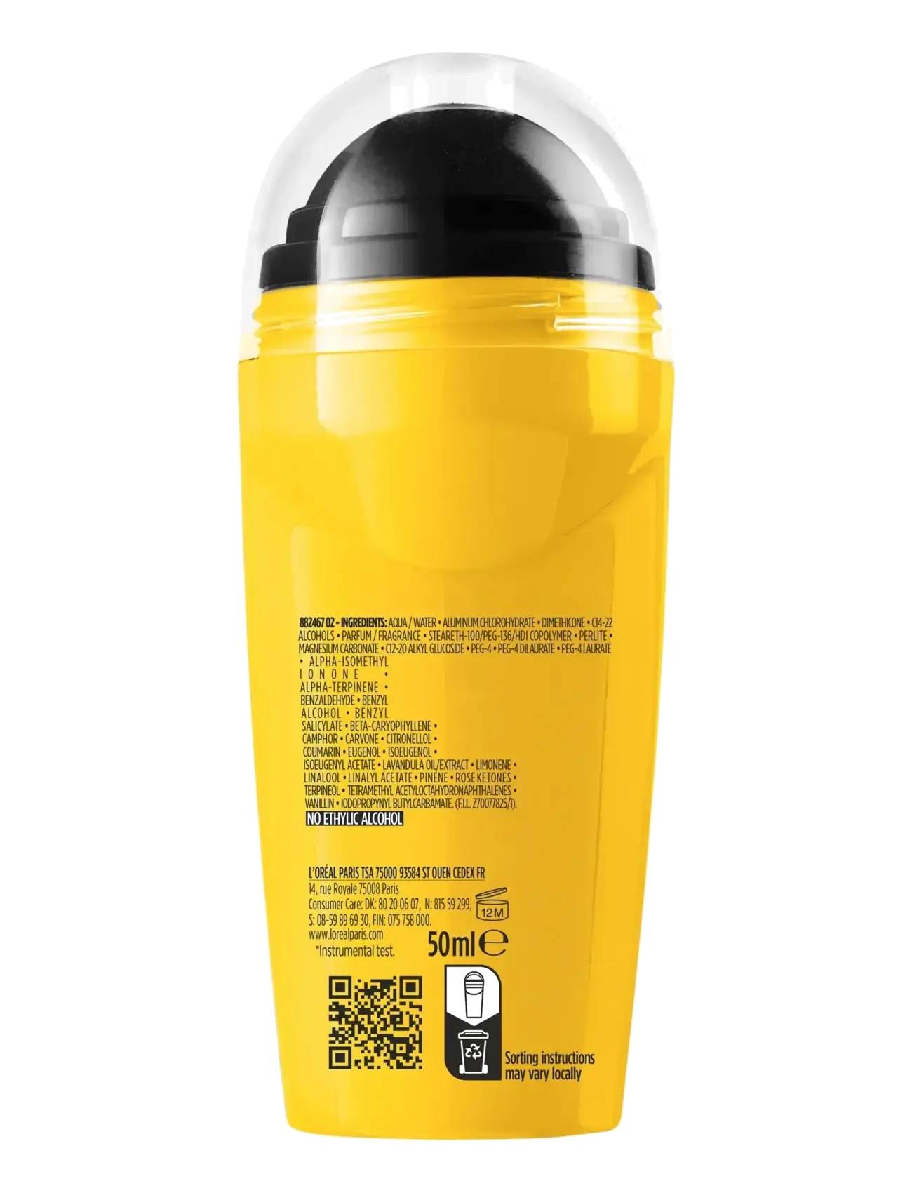 L'Oréal Paris - Men Expert Invincible Sport 96H Anti-Perspirant Deodorant Roll On 50 ml - deodorant - clear - 1
