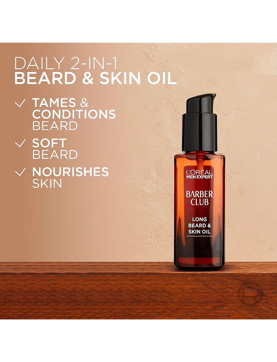 L'Oréal Paris - L'Oréal Paris Men Expert Barber Club Long Beard & Skin Oil for normal skin 30 ml - clear - 3