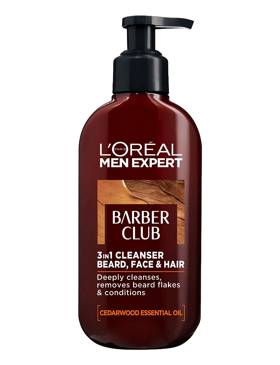 L'Oréal Paris - L'Oréal Paris Men Expert Barber Club 3-in-1-Wash for normal skin 200 ml - kasvojen puhdistus - clear - 0
