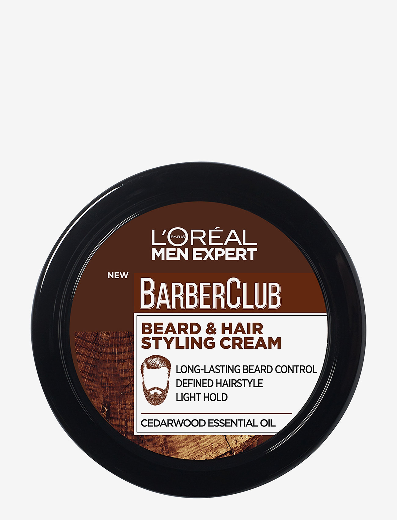 L'Oréal Paris L'Oréal Paris Men Expert Barber Club Beard & Hair Styling Cream for normal hair 75 ml - Skægprodukter - CLEAR / undefined