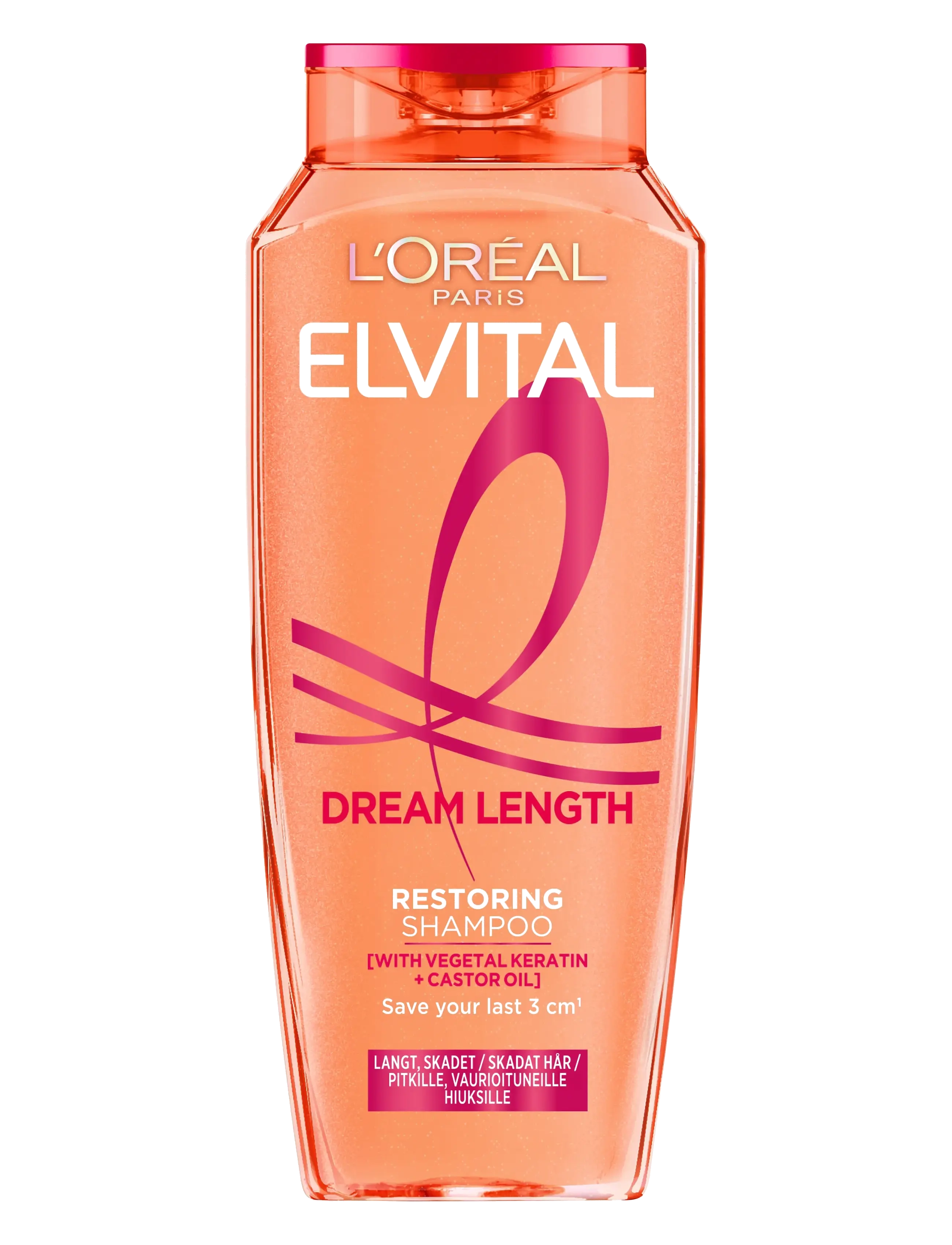 L'Oréal Paris L'oréal Paris Elvital Dream Length Shampoo For Long Hair 250 ml, 250 ml, Nude, Pleje > Shampoo, Dame