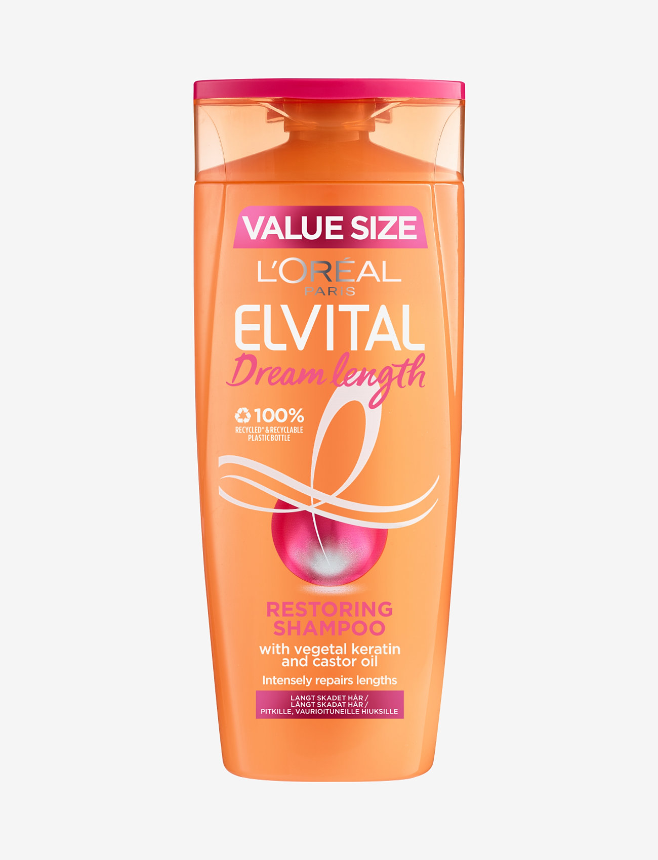 L'Oréal Paris - L'Oréal Paris Elvital Dream Length Shampoo 400ml - shampoo - dream length - 0