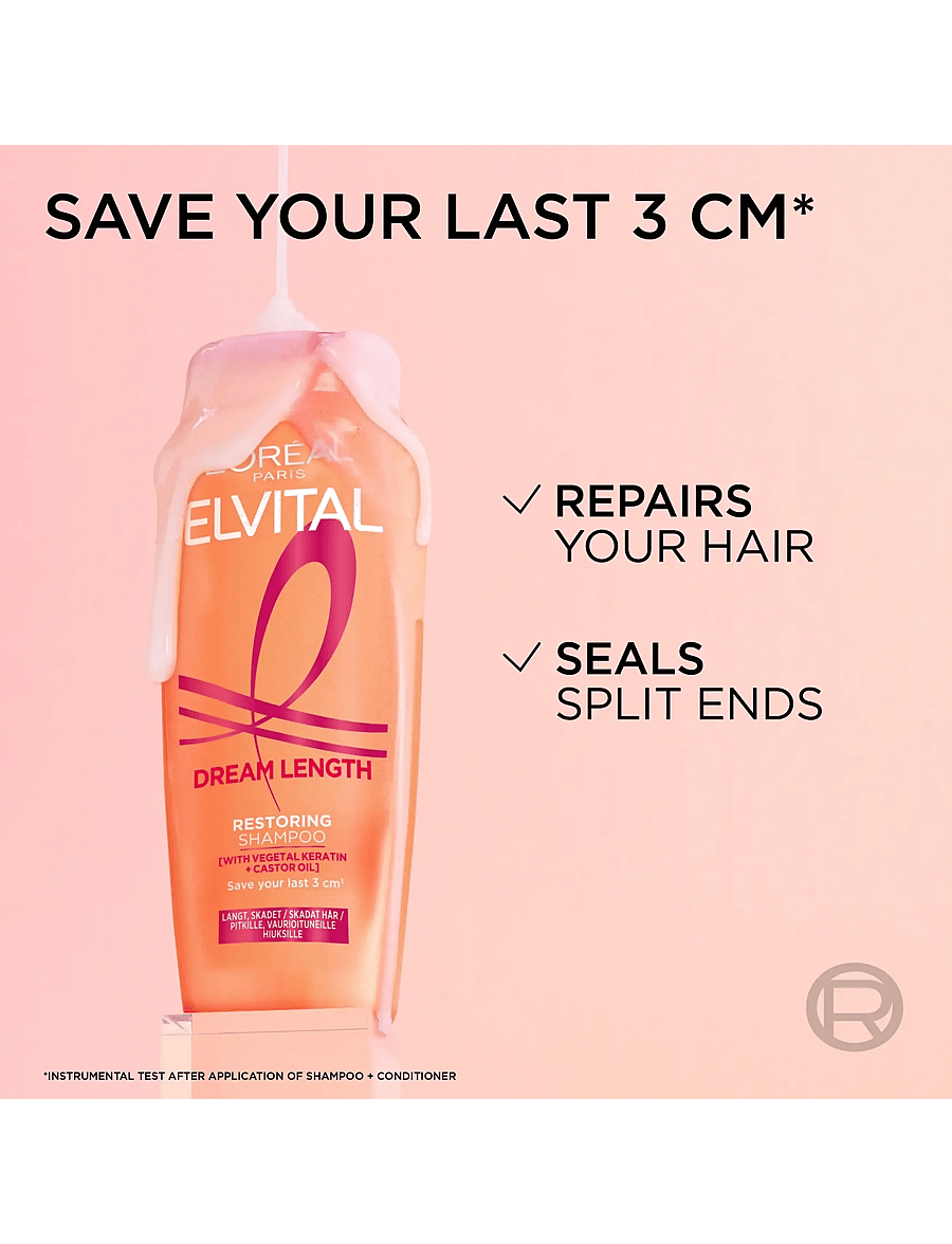 L'Oréal Paris - L'Oréal Paris Elvital Dream Length Shampoo for long hair 400 ml - Šampoon - dream length - 2