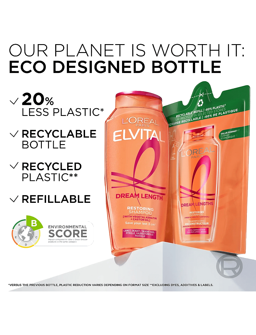L'Oréal Paris - L'Oréal Paris Elvital Dream Length Shampoo for long hair 400 ml - Šampoon - dream length - 5