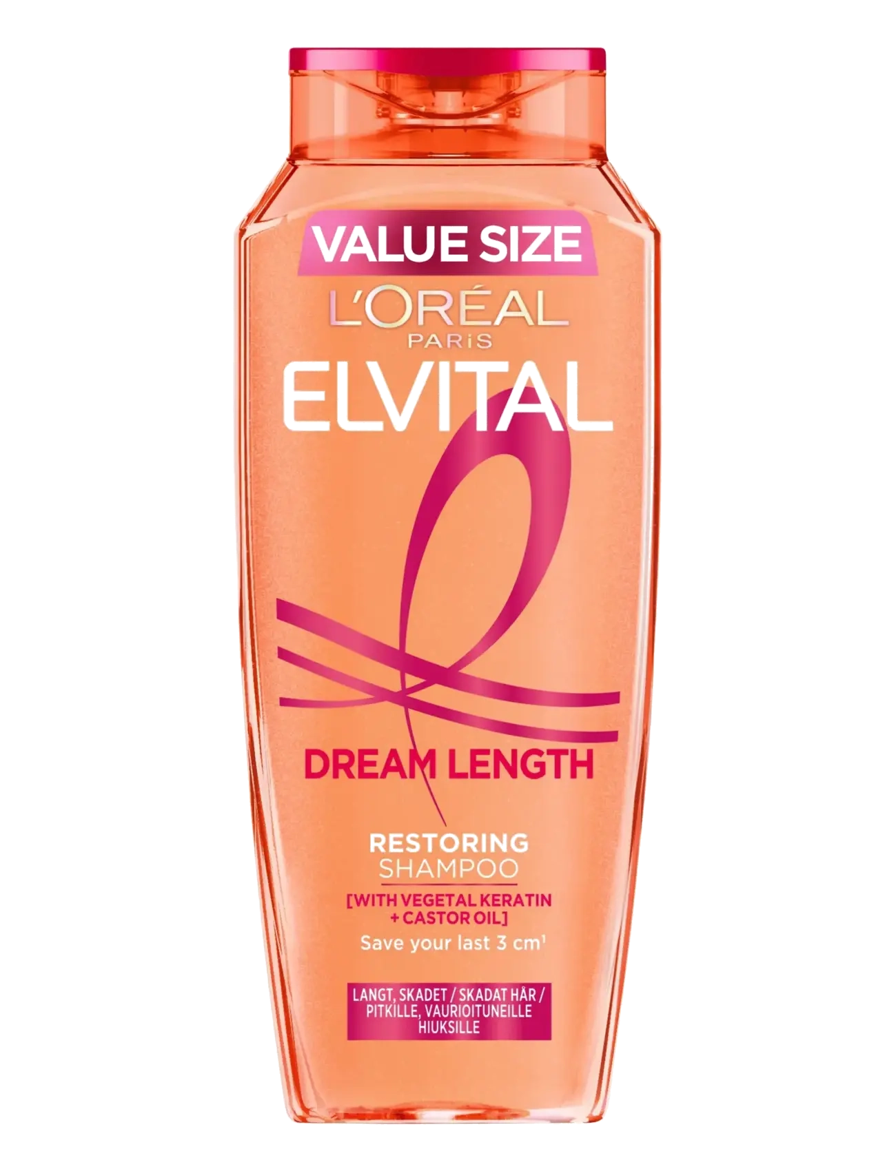 L'Oréal Paris L'Oréal Paris Elvital Dream Length Shampoo for long hair 500 ml - Hårprodukter - CLEAR / undefined