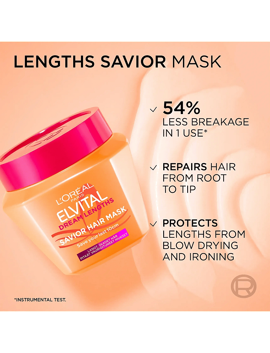 L'Oréal Paris - L'Oréal Paris Elvital Dream Length Hair Mask for long hair 300 ml - no colour - 3