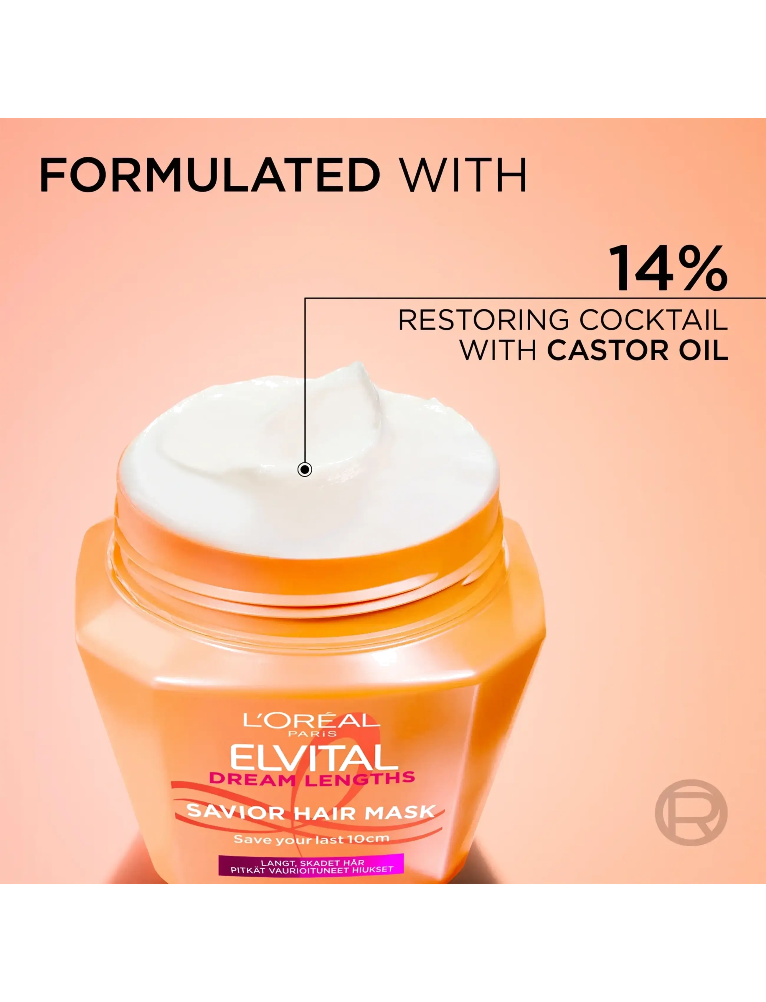 L'Oréal Paris - L'Oréal Paris Elvital Dream Length Hair Mask for long hair 300 ml - no colour - 4