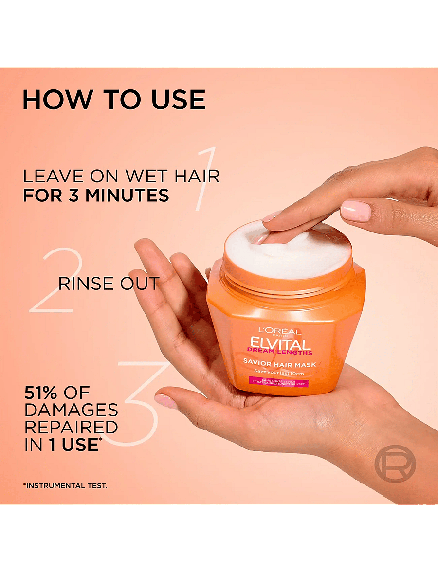 L'Oréal Paris - L'Oréal Paris Elvital Dream Length Hair Mask for long hair 300 ml - no colour - 5