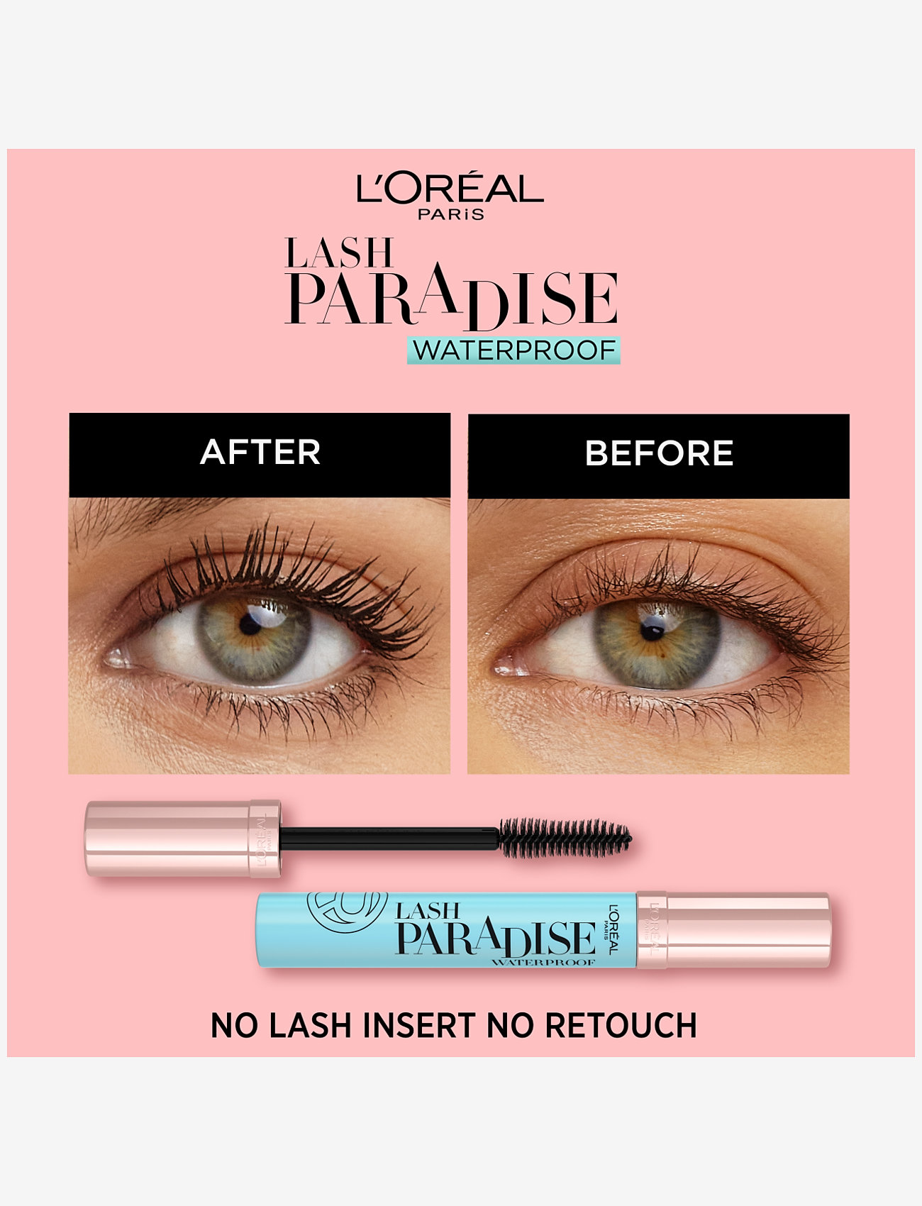 L'Oréal Paris - L'Oréal Paris Lash Paradise Waterproof Mascara  Black - makeup - black waterproof - 4