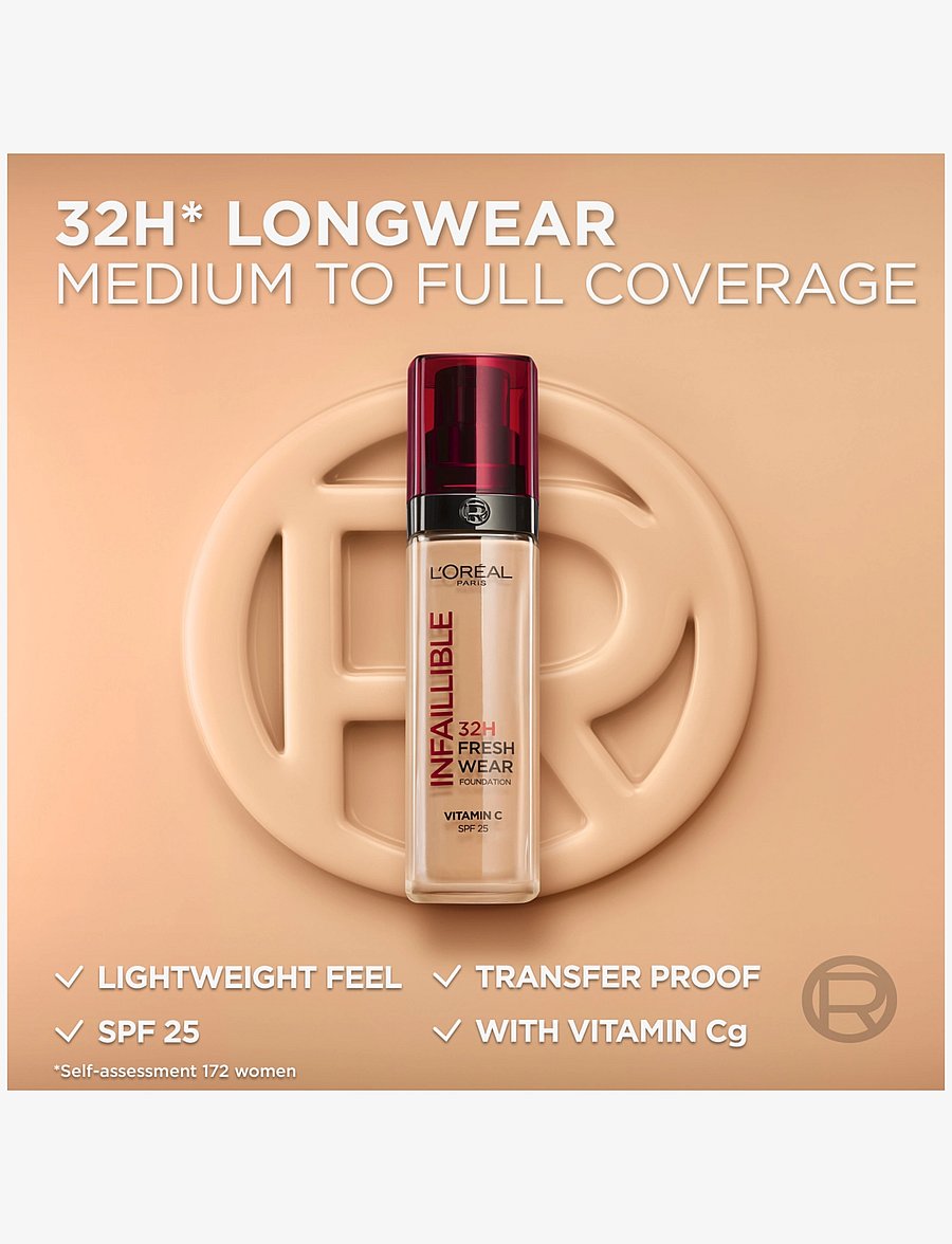 L'Oréal Paris - L'Oréal Paris, Infaillible 32H Fresh Wear Foundation, Foundation, 15 Porcelain, 30ml - makeup - porcelain 15 - 2