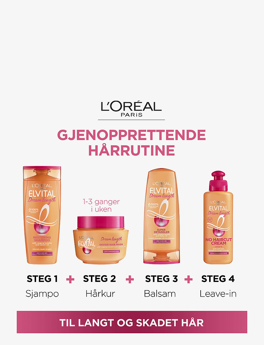 L'Oréal Paris - L'Oréal Paris Elvital Dream Length Shampoo 300ml - sjampó - dream length - 2
