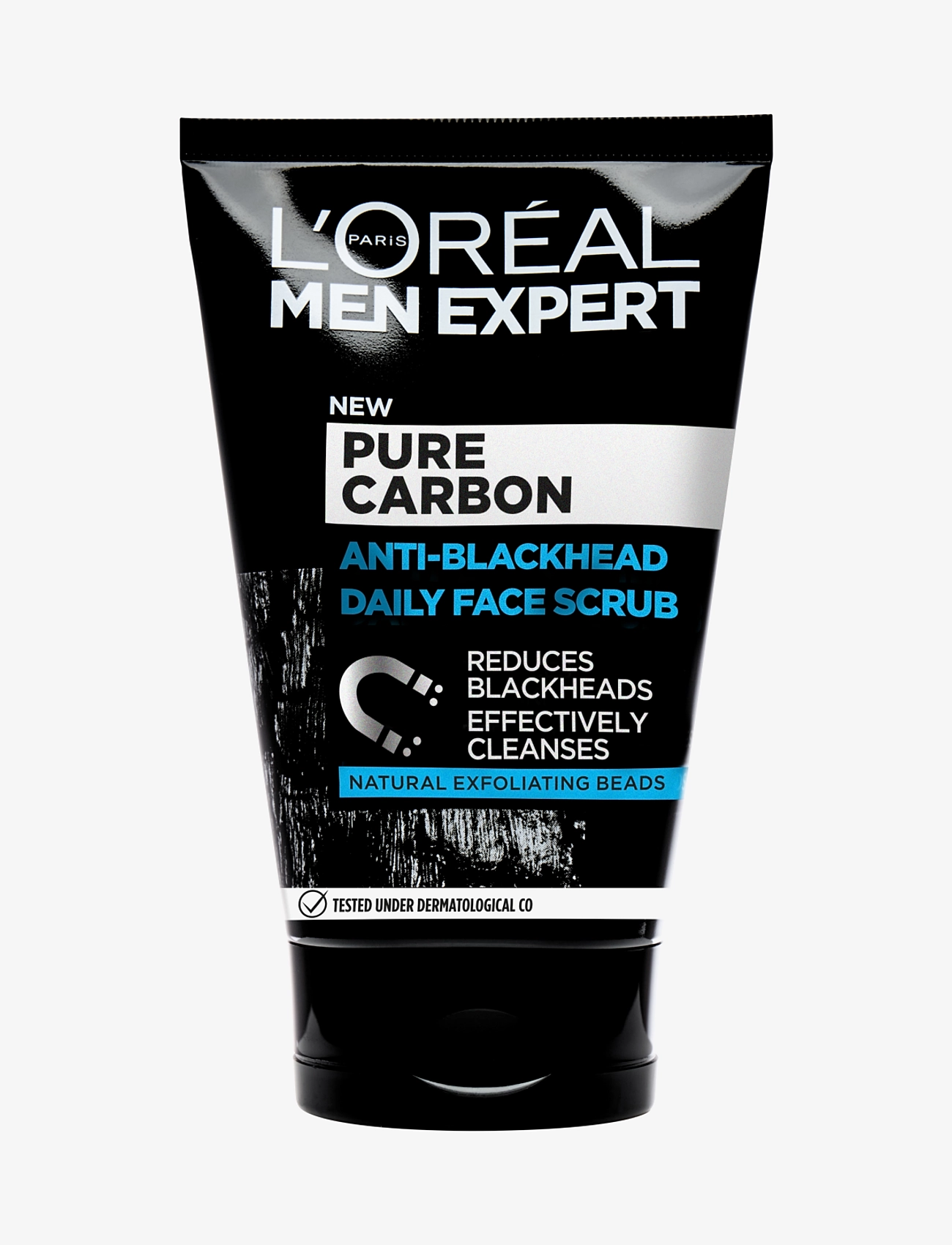 L'Oréal Paris Men Expert Pure Carbon Anti-Blackhead Daily Face Scrub For Combination Skin 100 Ml, Ansigtsskrub, Nude, Str: 100 ml