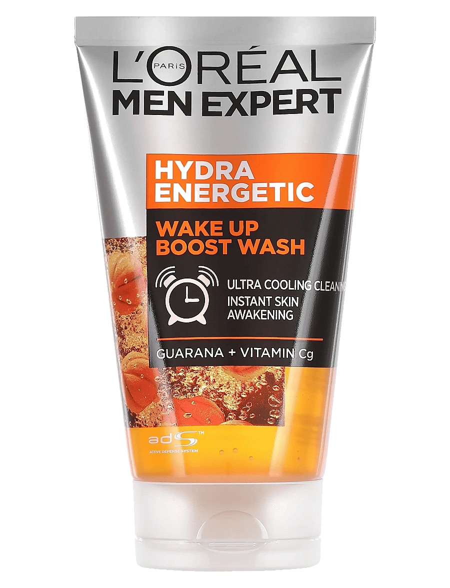 L'Oréal Paris - L'Oréal Paris Men Expert Hydra Energetic Wake Up Boost Wash for normal skin 100 ml - ansigtsrens - clear - 0