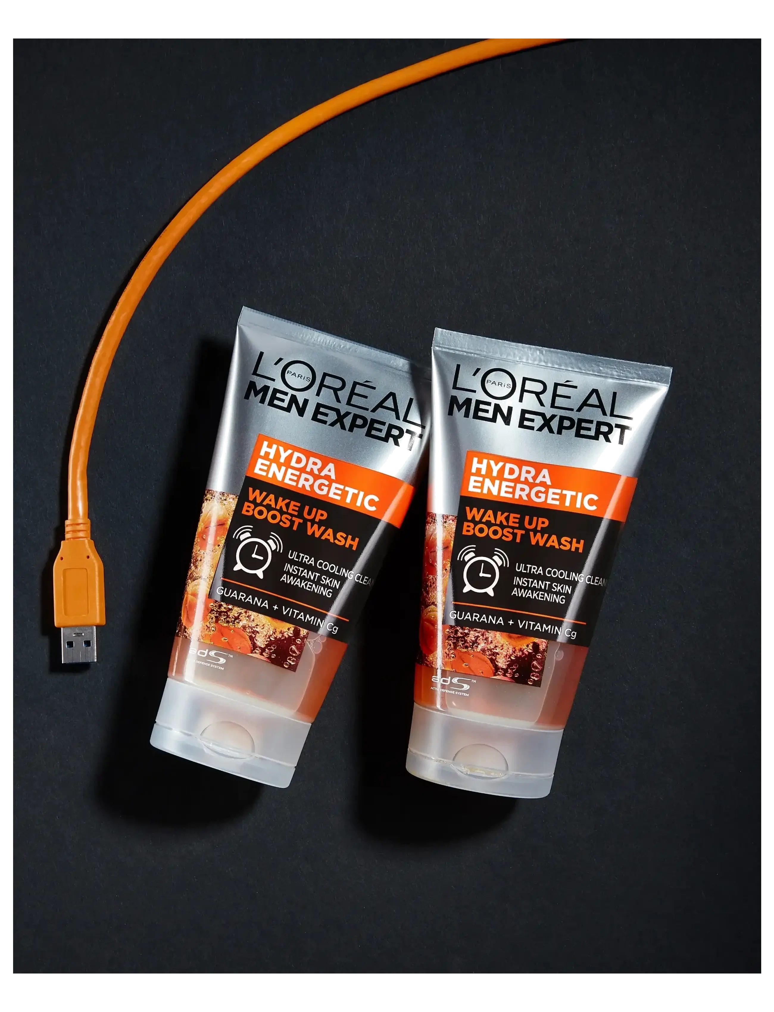 L'Oréal Paris - L'Oréal Paris Men Expert Hydra Energetic Wake Up Boost Wash for normal skin 100 ml - ansiktsrengöring - clear - 2