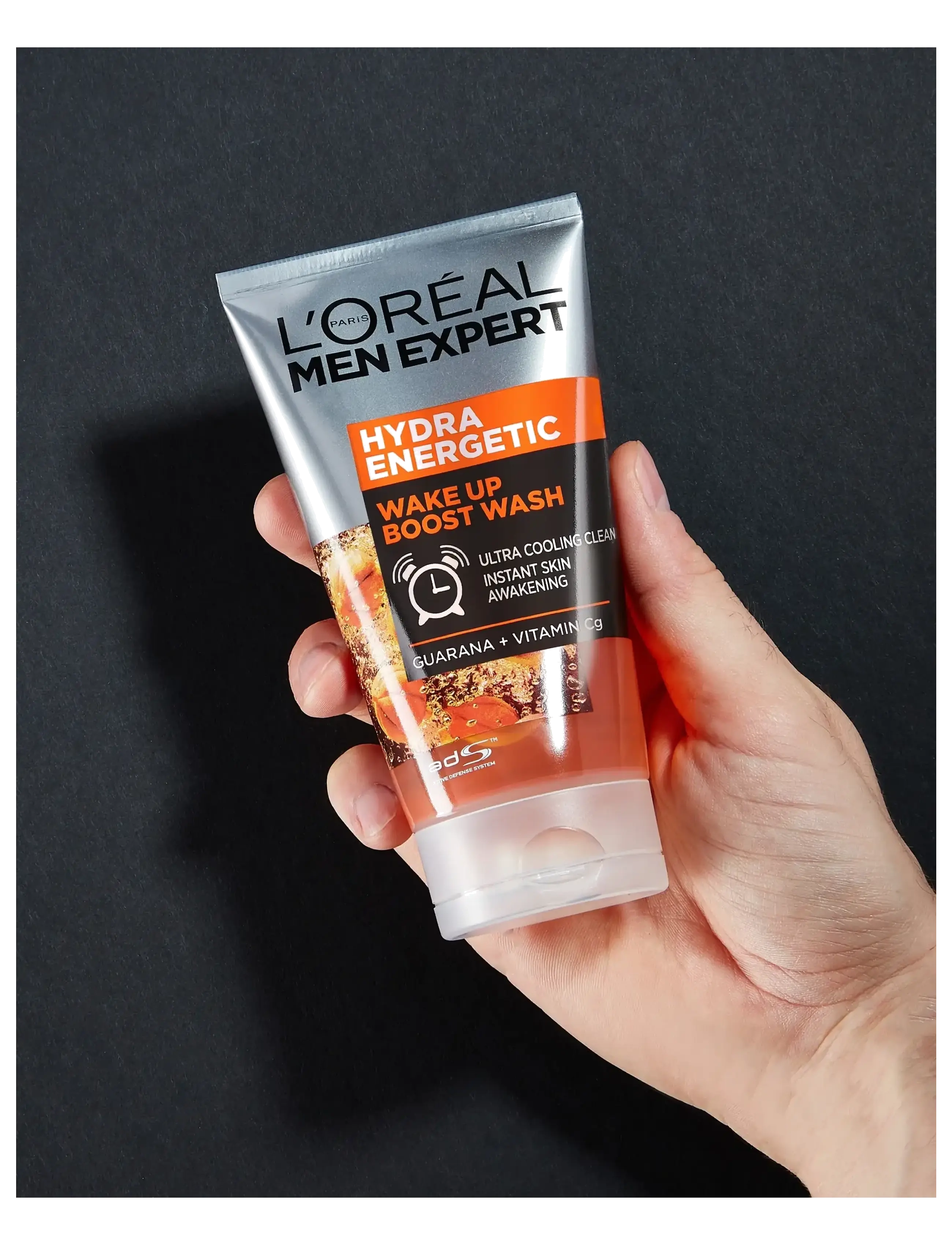 L'Oréal Paris - L'Oréal Paris Men Expert Hydra Energetic Wake Up Boost Wash for normal skin 100 ml - ansiktsrengöring - clear - 4