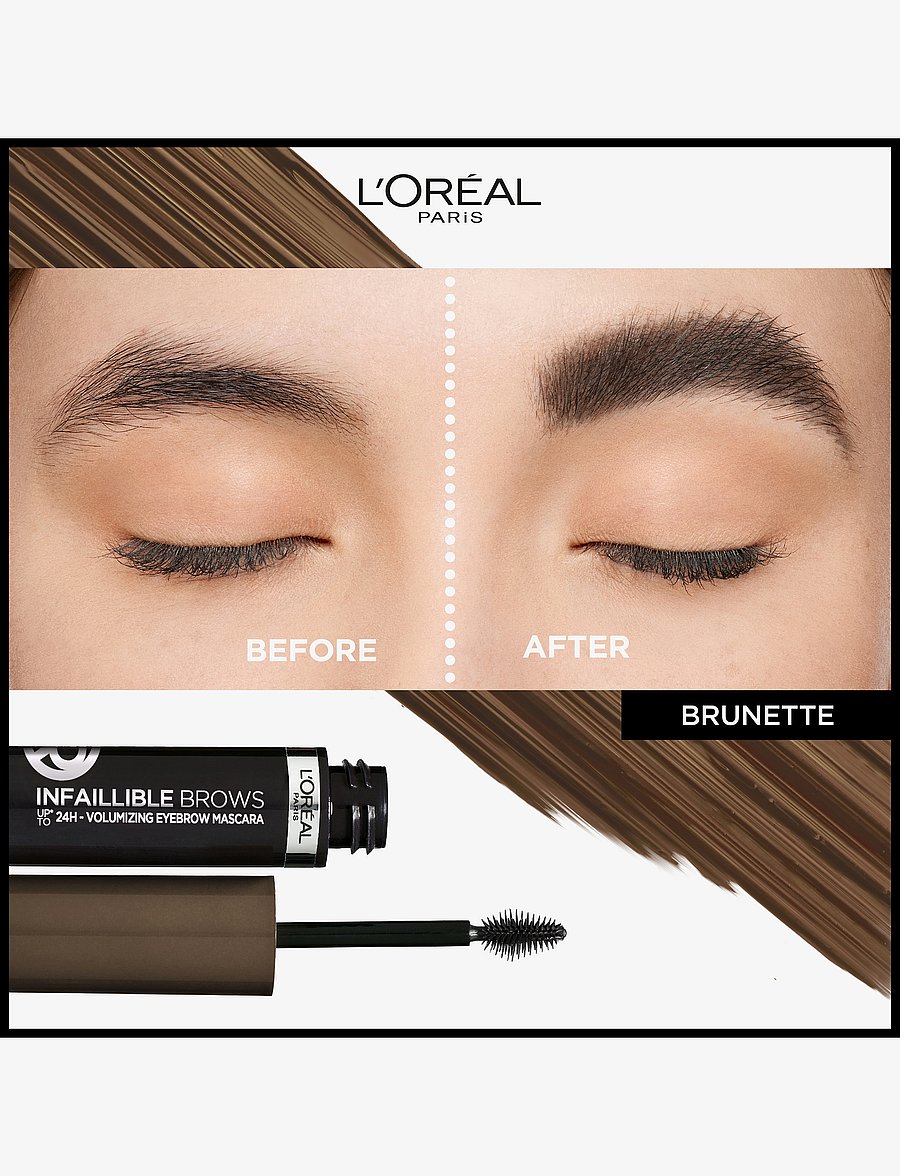 L'Oréal Paris - L'Oréal Paris Infaillible Brows 24H Volumizing Eyebrow Mascara 3.0 Brunette 5 ml - silmad ja kulmud - dark brunette 108 - 3