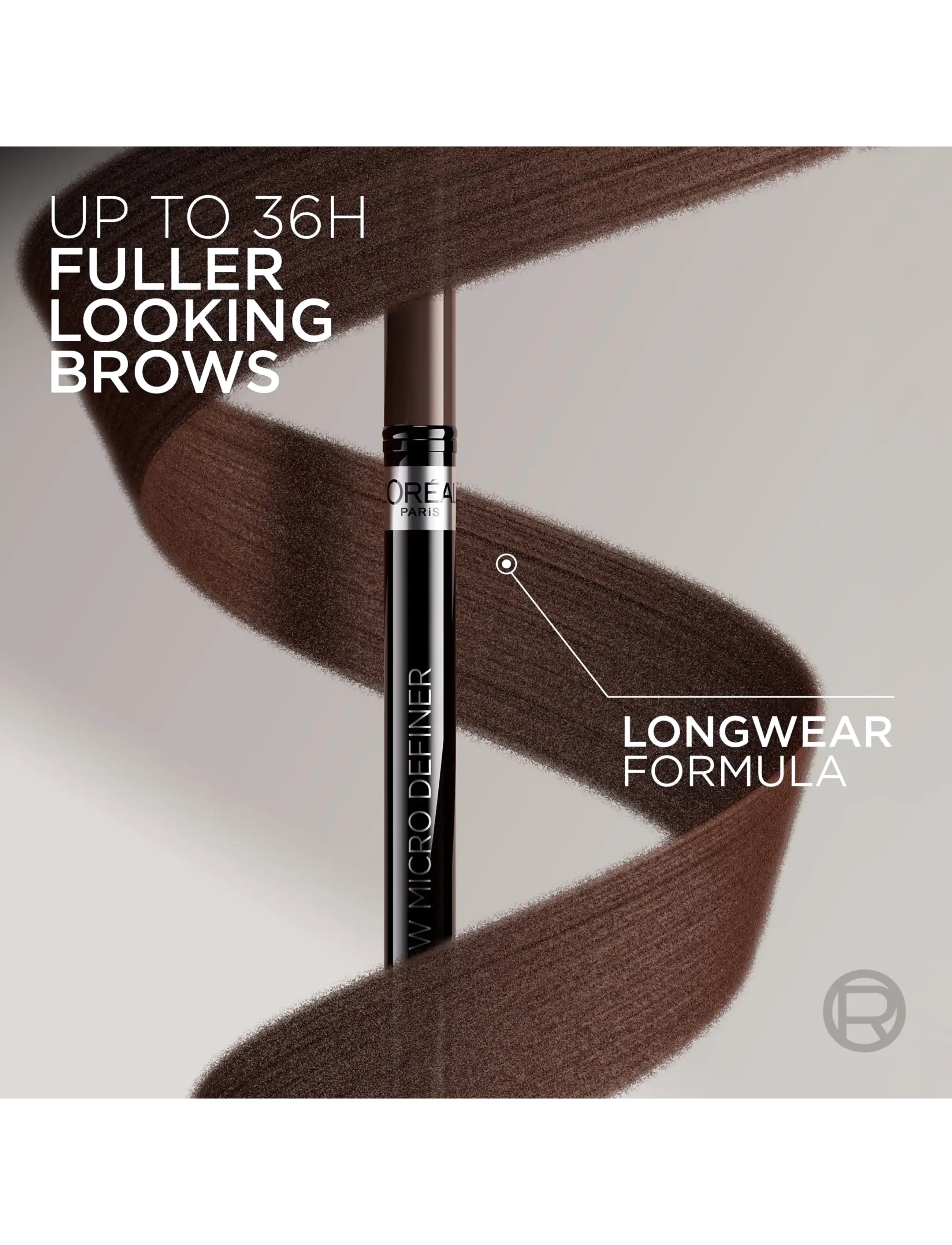 L'Oréal Paris - L'Oréal Paris 36H Brow Definer Micro-Precision Tip Ebony 1.0 - Ögon - 1.0 ebony - 5