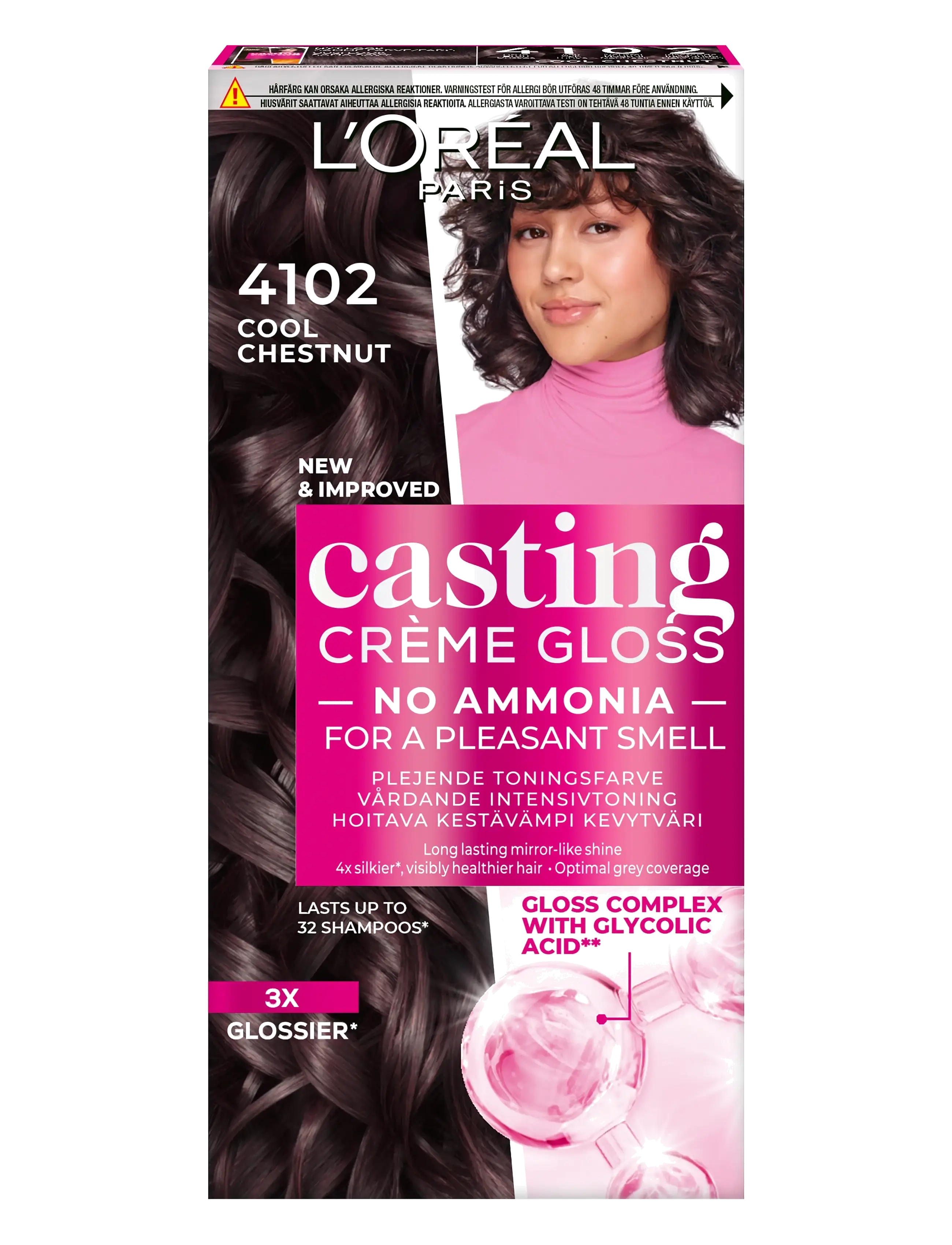 L'Oréal Paris L'Oréal Paris Casting Creme Gloss 410 Cool Chestnut - Hår - COOL CHESTNUT / clear