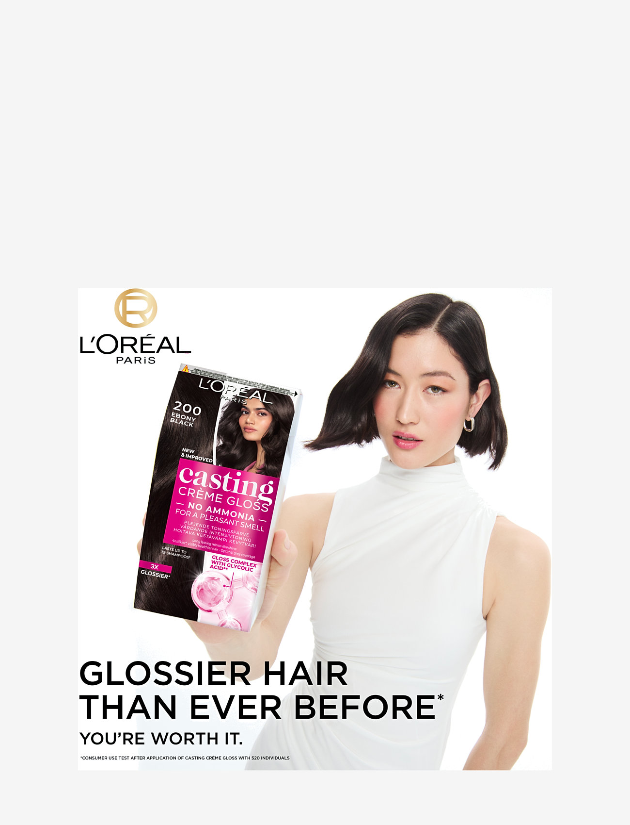 L'Oréal Paris - L'Oréal Paris Casting Creme Gloss 410 Cool Chestnut - permanent hårfarve - cool chestnut - 1