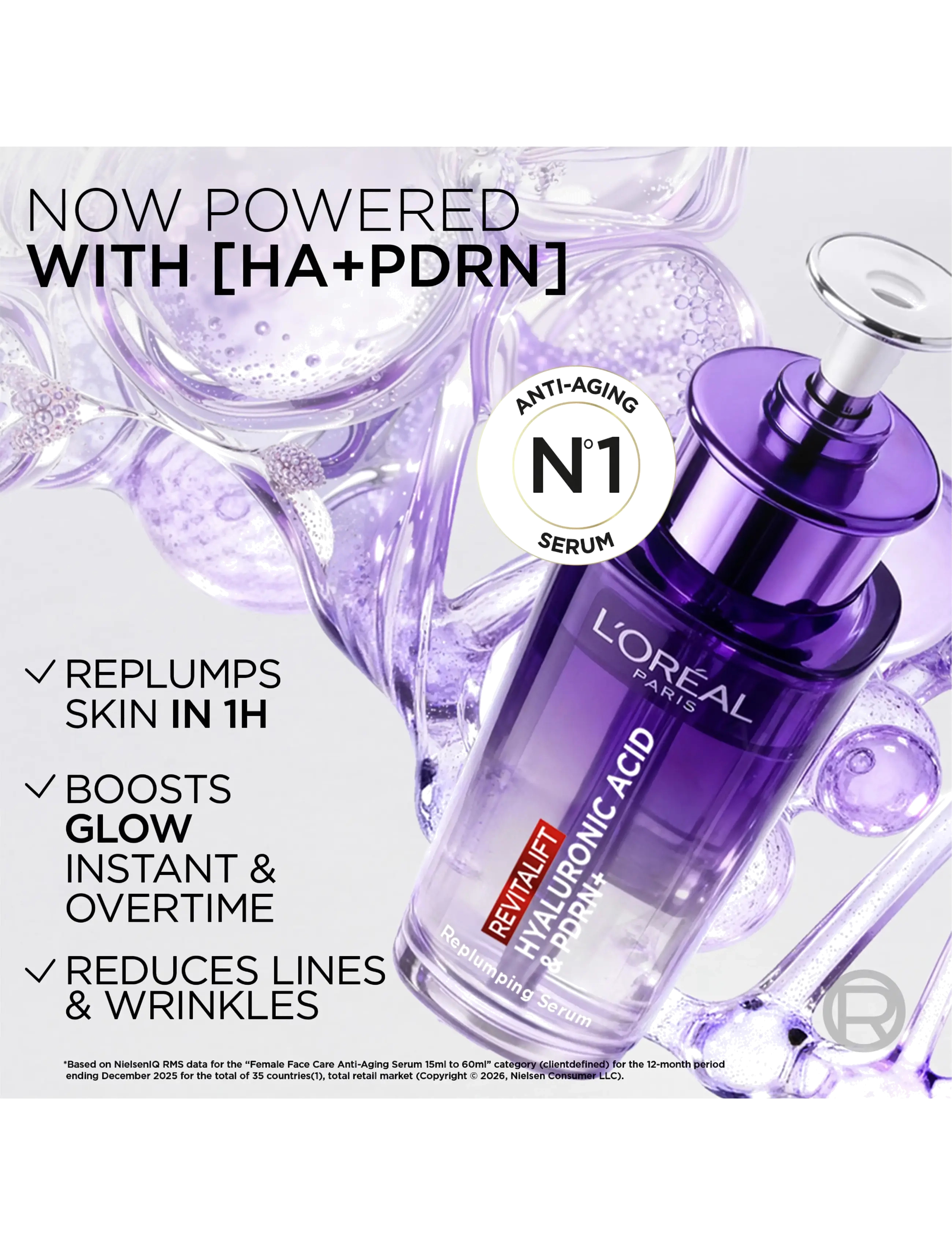 L'Oréal Paris - L'Oréal Paris Revitalift Filler Hyaluron PDRN+ Replumping Serum Anti-Wrinkle and hydrates 30ml - serum - no colour - 3