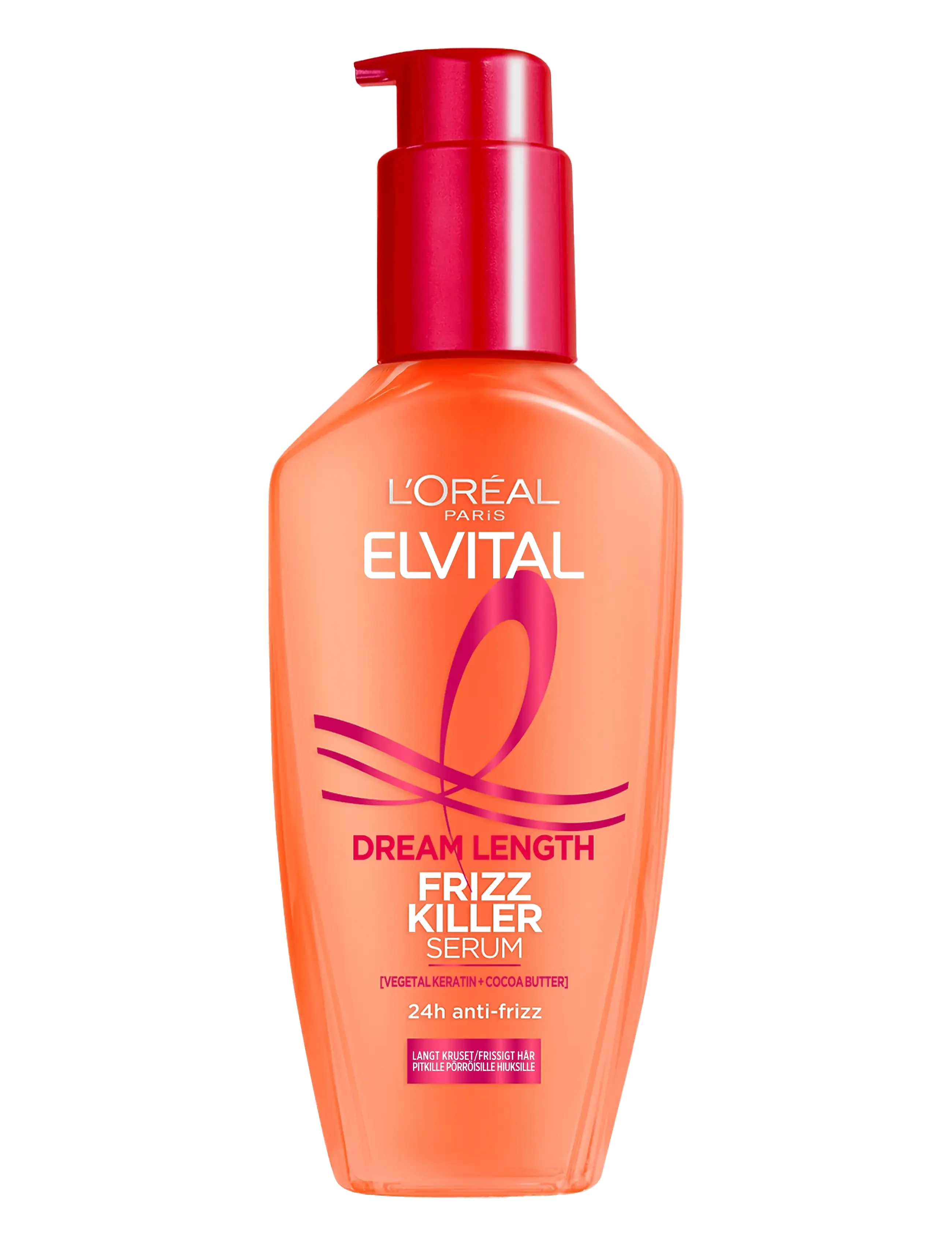 L'Oréal Paris L'oréal Paris Elvital Dream Length Frizz Killer Serum For Long Hair 100 ml, 100 ml, Nude, Pleje > Behandlinger, Dame
