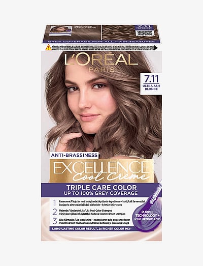 L'OréAl Paris, Excellence Cool CrèMe, Permanent Hair Color, Up To 100% Grey Coverage - Permanent HåRfarve