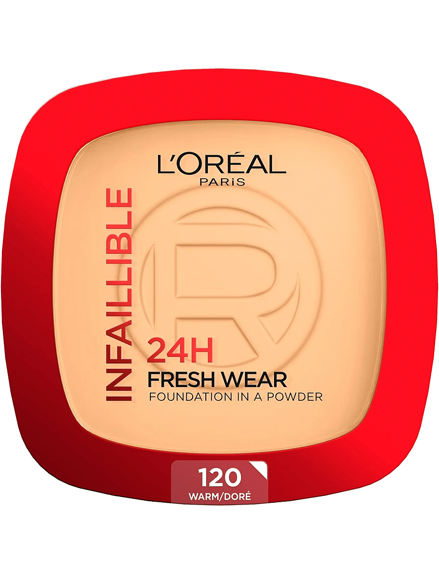L'Oréal Paris - L'Oréal Paris Infaillible 24H Fresh Wear Foundation in a Powder Warm Undertone 30 ml - makeup - vanilla 120 - 0