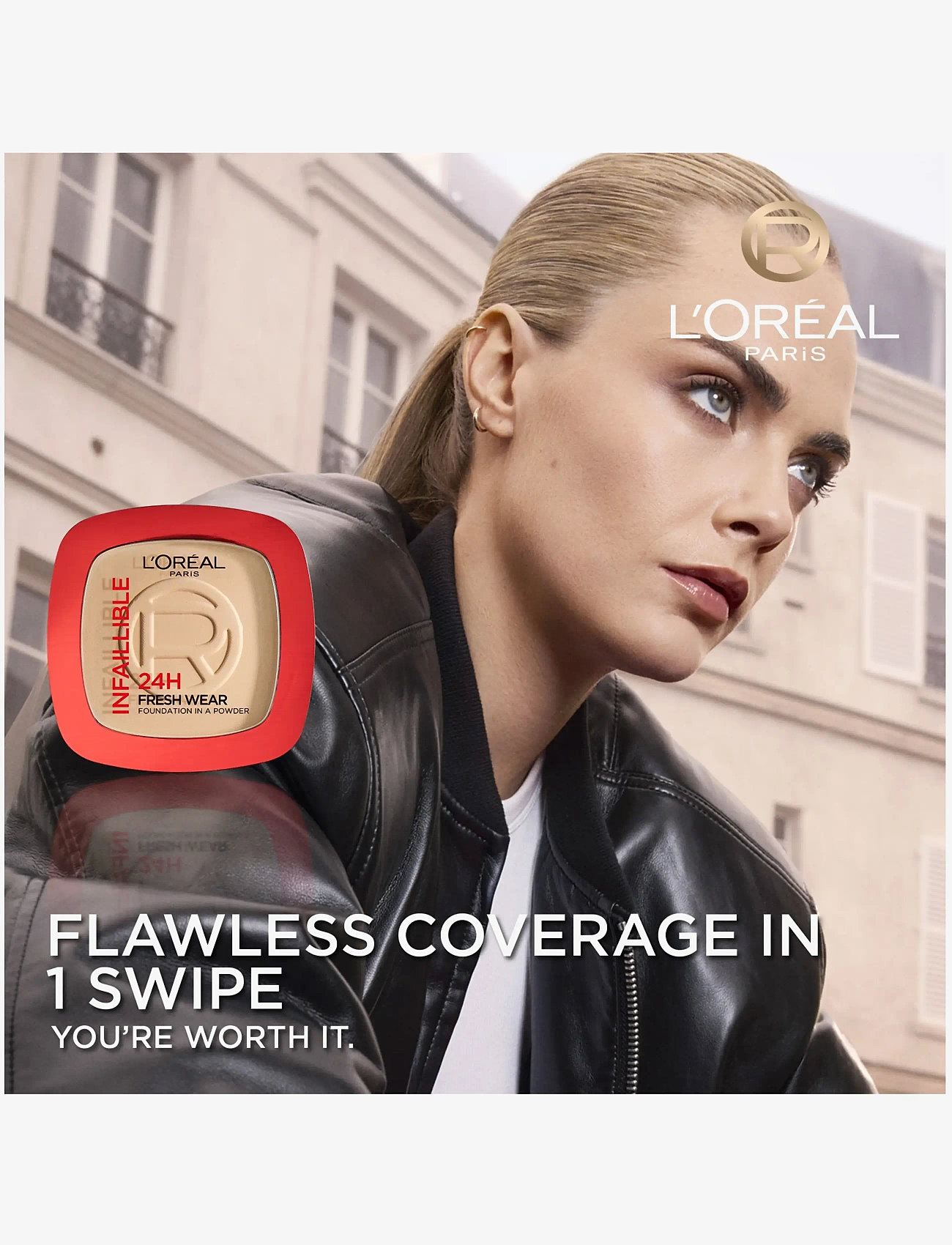 L'Oréal Paris - L'Oréal Paris Infaillible 24h Fresh Wear Powder Foundation 120 Vanilla - smink - vanilla 120 - 3