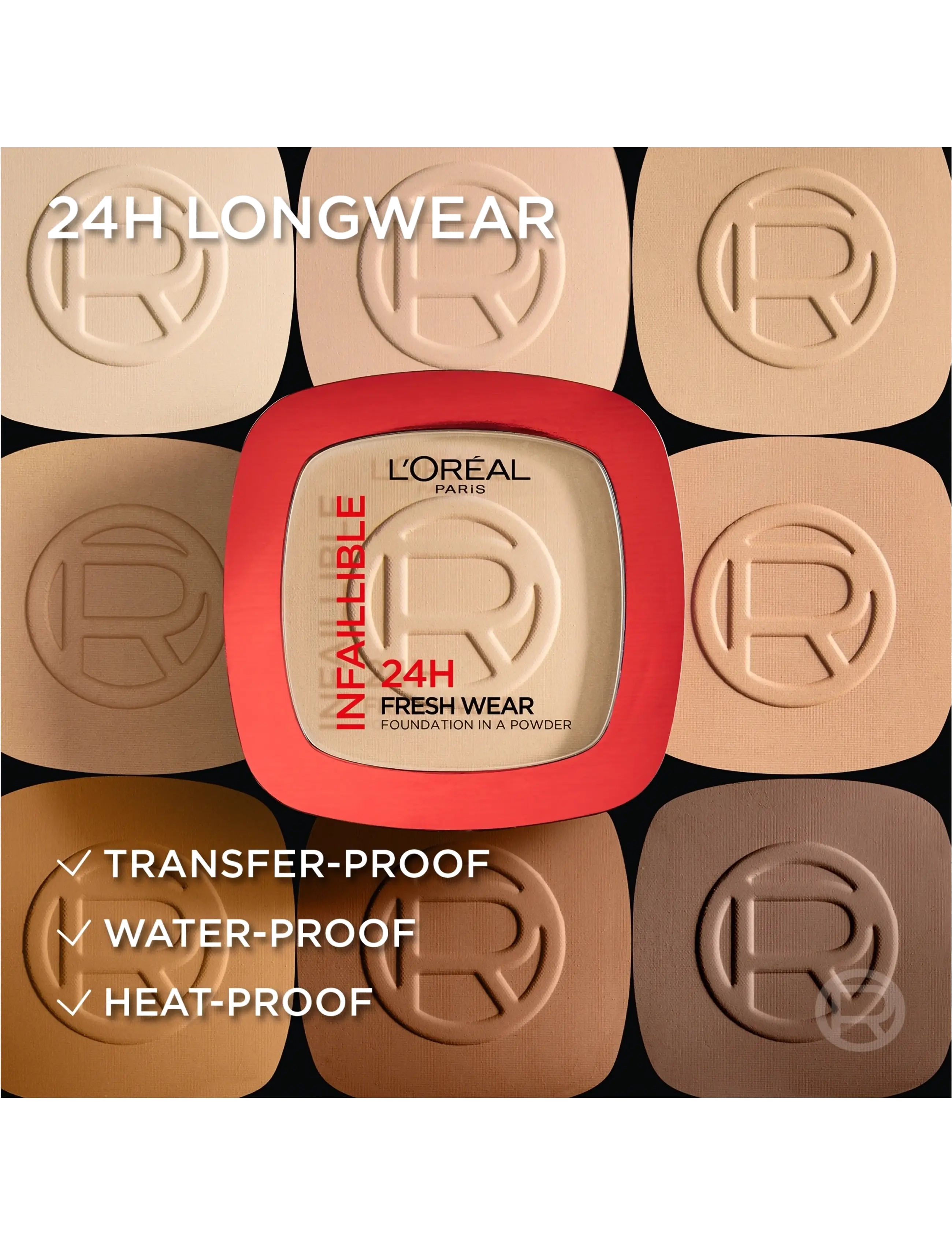 L'Oréal Paris - L'Oréal Paris Infaillible 24H Fresh Wear Foundation in a Powder Neutral Undertone 30 ml - meikit - golden beige 140 - 4