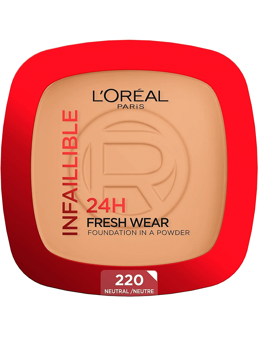 L'Oréal Paris - L'Oréal Paris Infaillible 24H Fresh Wear Foundation in a Powder Neutral Undertone 30 ml - makeup - sand 220 - 0