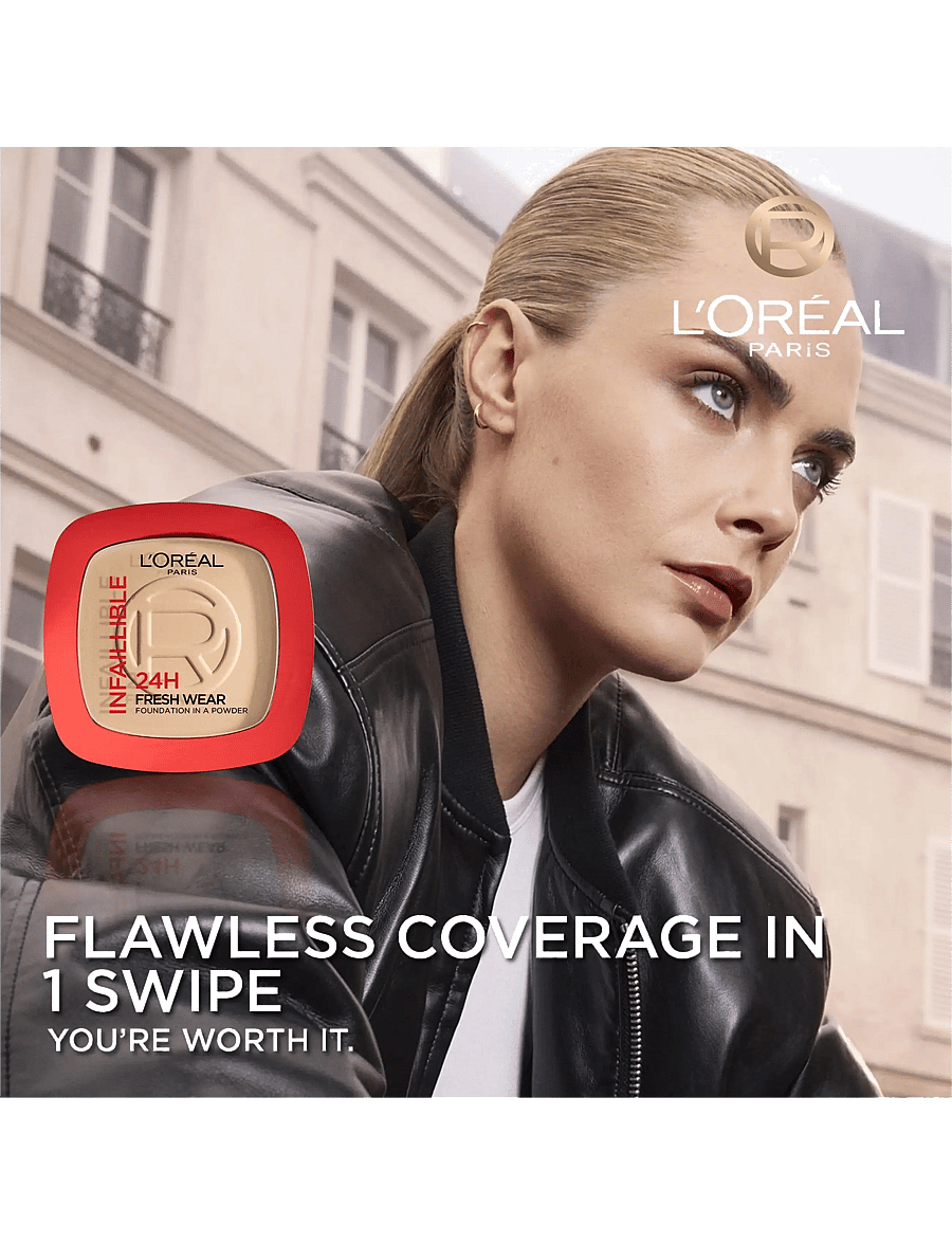 L'Oréal Paris - L'Oréal Paris Infaillible 24H Fresh Wear Foundation in a Powder Neutral Undertone 30 ml - makeup - sand 220 - 3