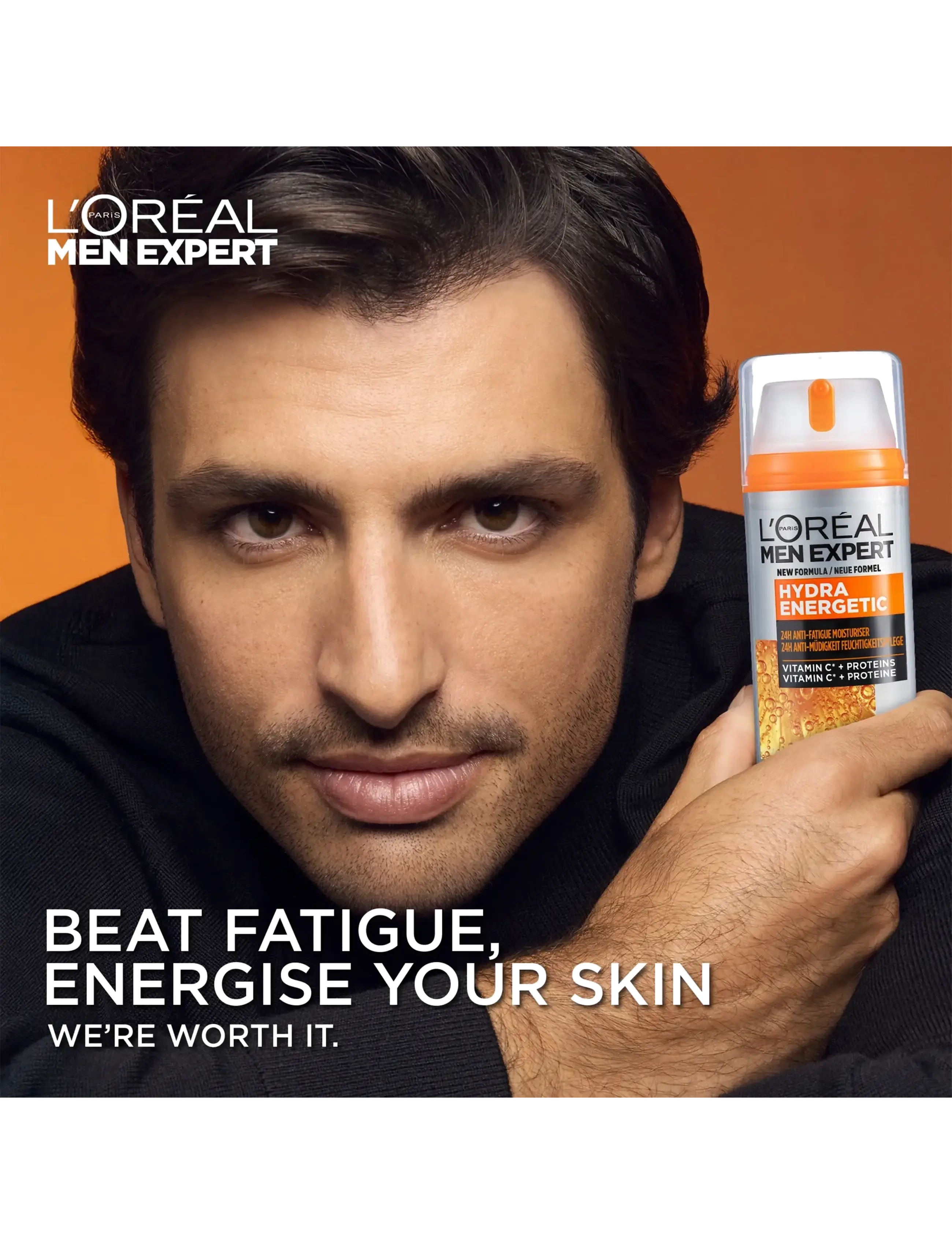 L'Oréal Paris - L'Oréal Paris Men Expert Hydra Energetic 24H Anti-Tiredness Moisturiser for normal skin 100 ml - fuktpleie - clear - 1