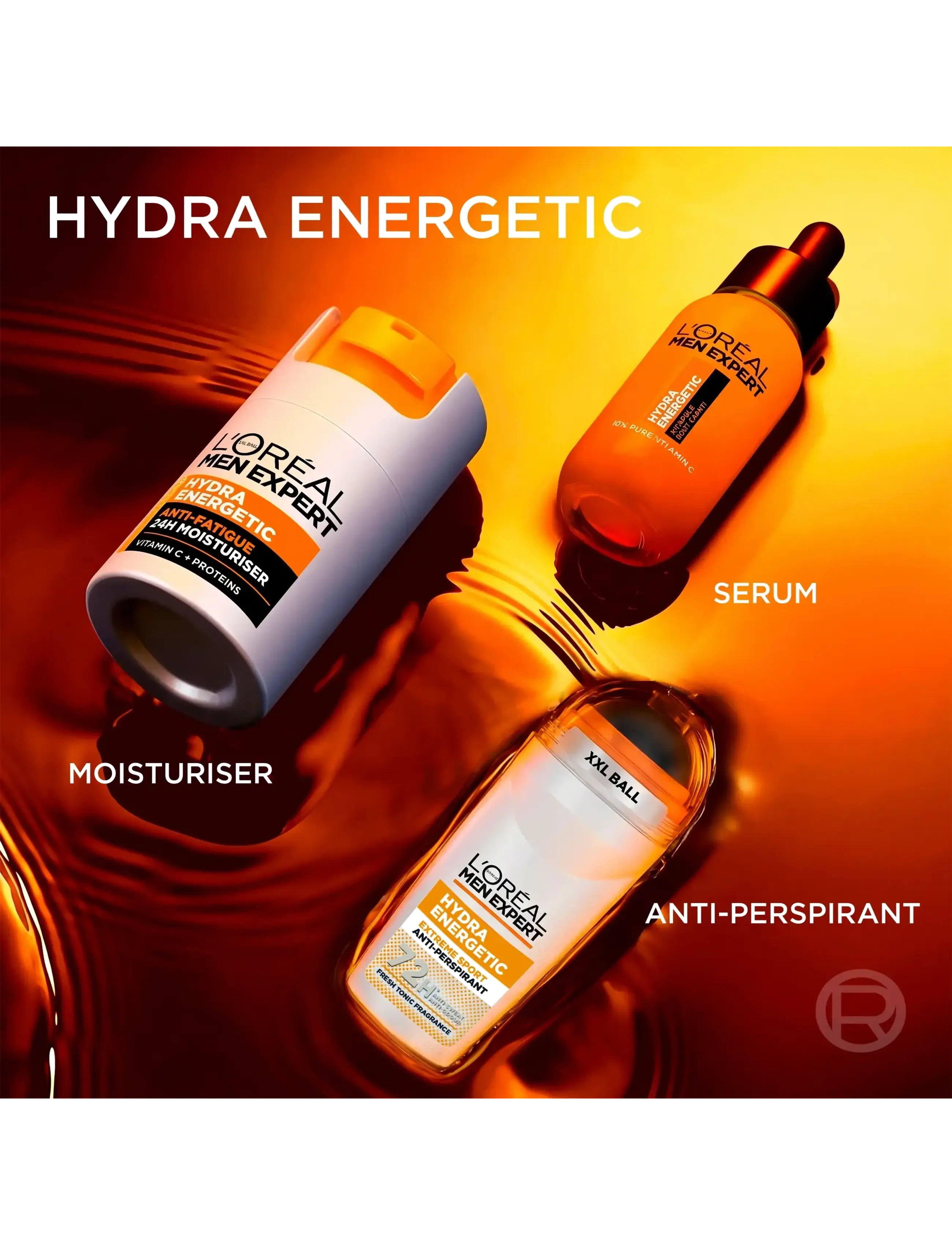 L'Oréal Paris - L'Oréal Paris Men Expert Hydra Energetic 24H Anti-Tiredness Moisturiser for normal skin 100 ml - fuktpleie - clear - 4