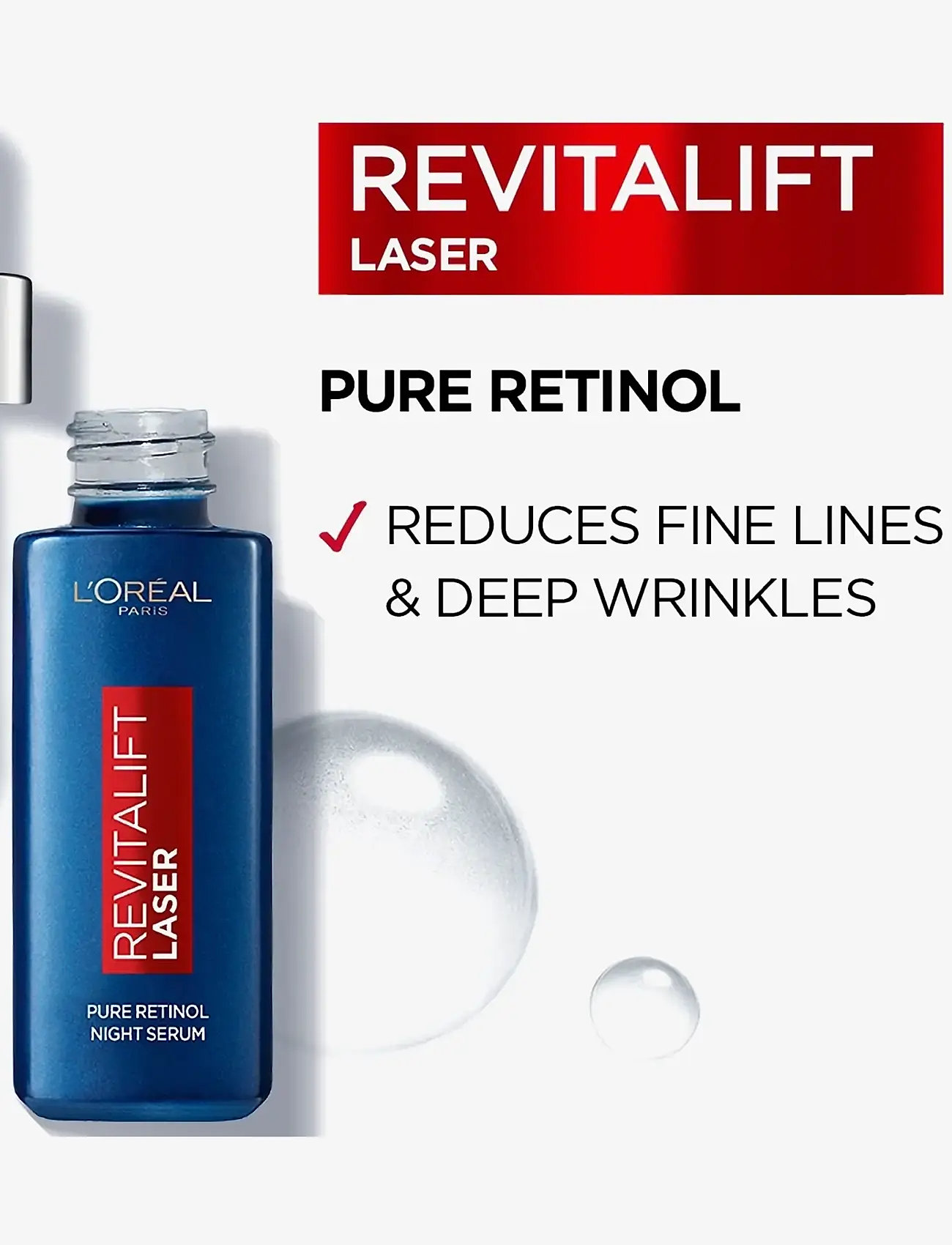 L'Oréal Paris - L'Oréal Paris Revitalift Laser Pure Retinol Night Serum for normal skin 30 ml - serums - no colour - 1