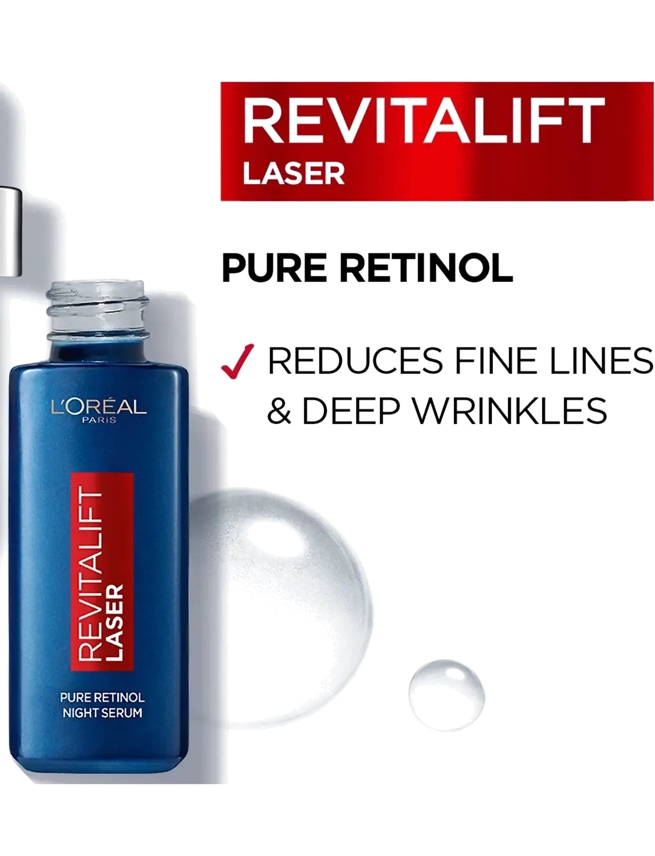 L'Oréal Paris - L'Oréal Paris Revitalift Laser Pure Retinol Night Serum for normal skin 30 ml - serum - no colour - 1
