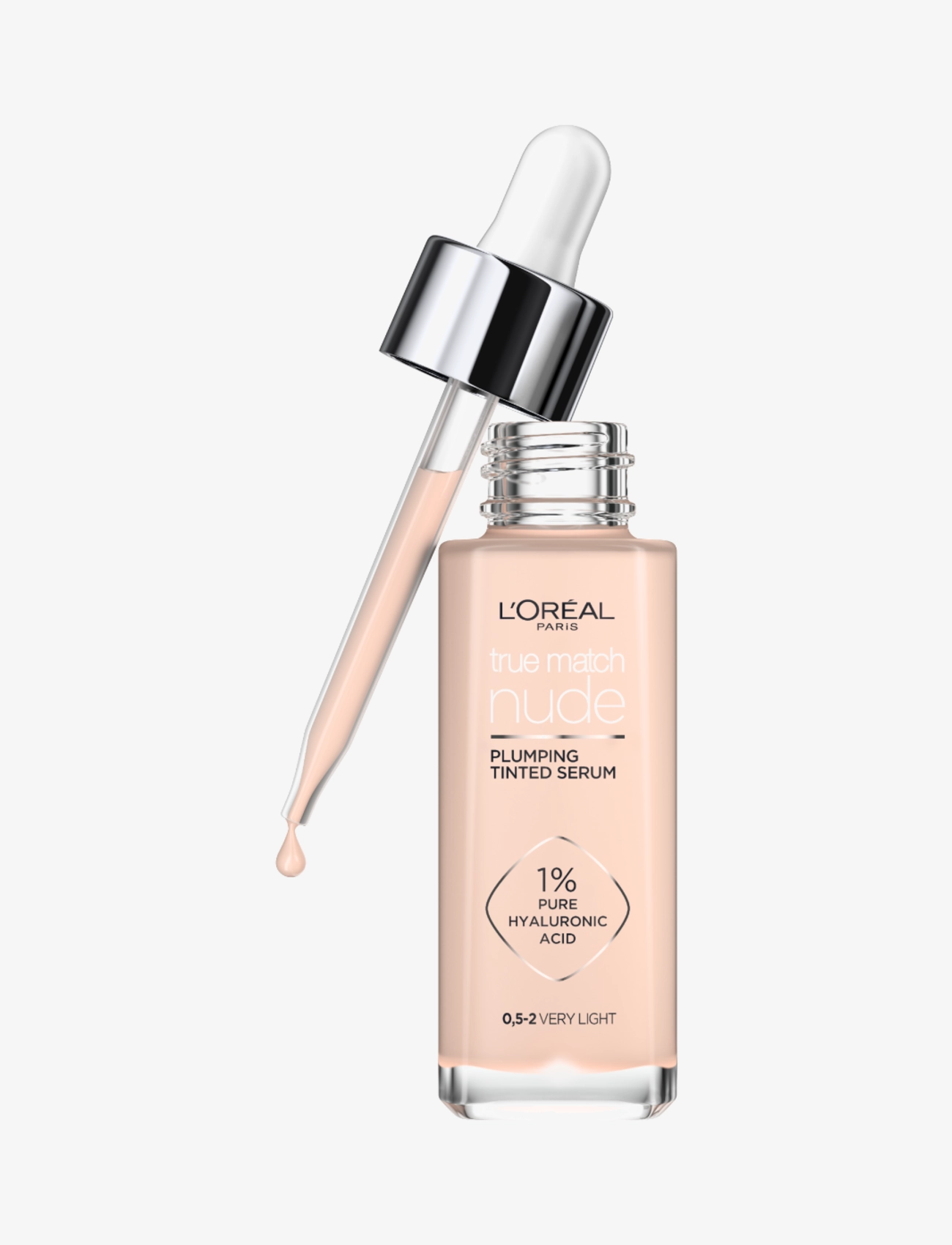 L'Oréal Paris L'Oreal Paris True Match Nude Plumping Tinted Serum 0,5-2 Very Light 30 ml - L'Oréal Paris - VERY LIGHT 0,5-2 / natural